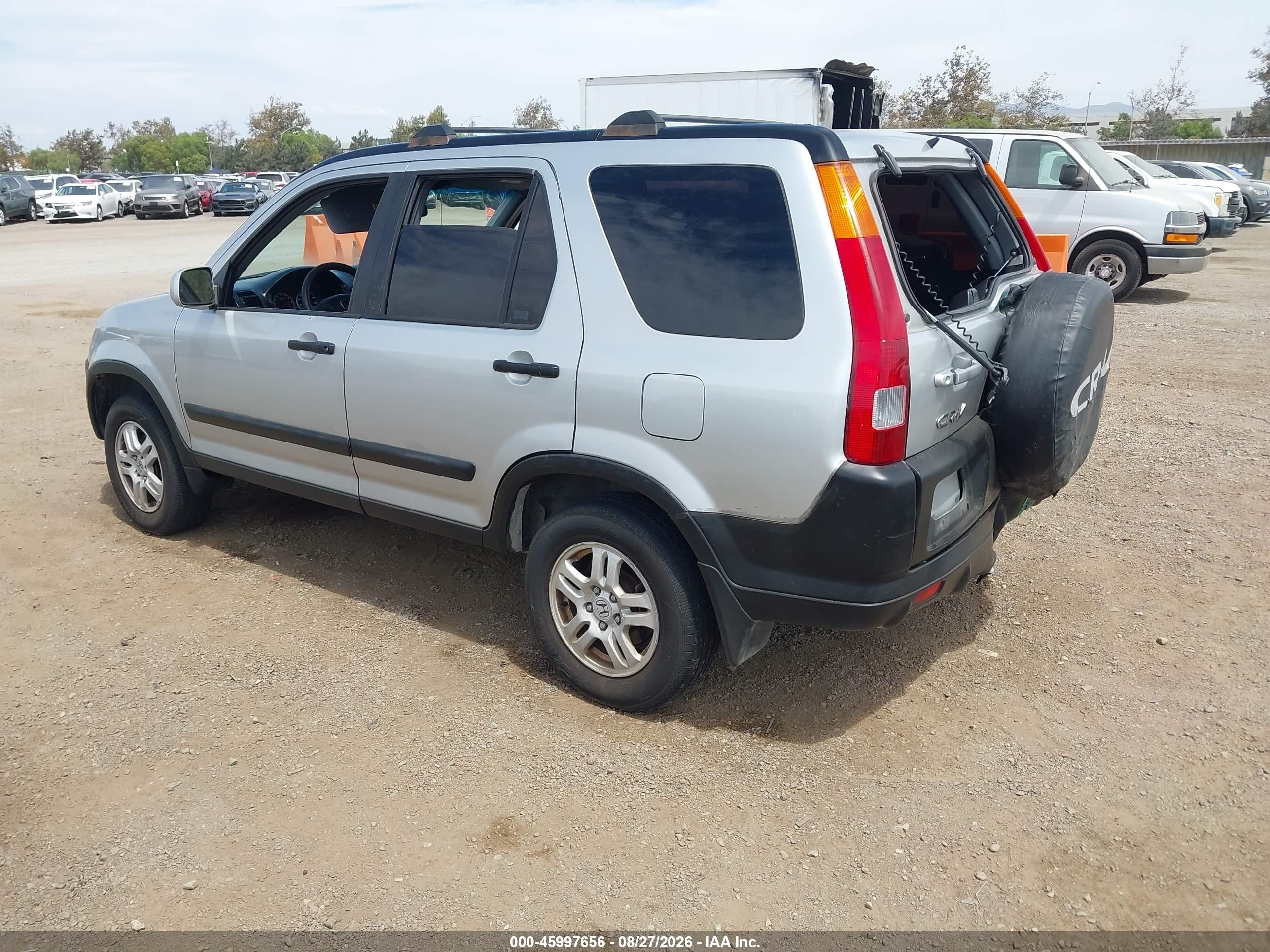 2004 Honda Cr-v Ex Gray vin: JHLRD78884C049324