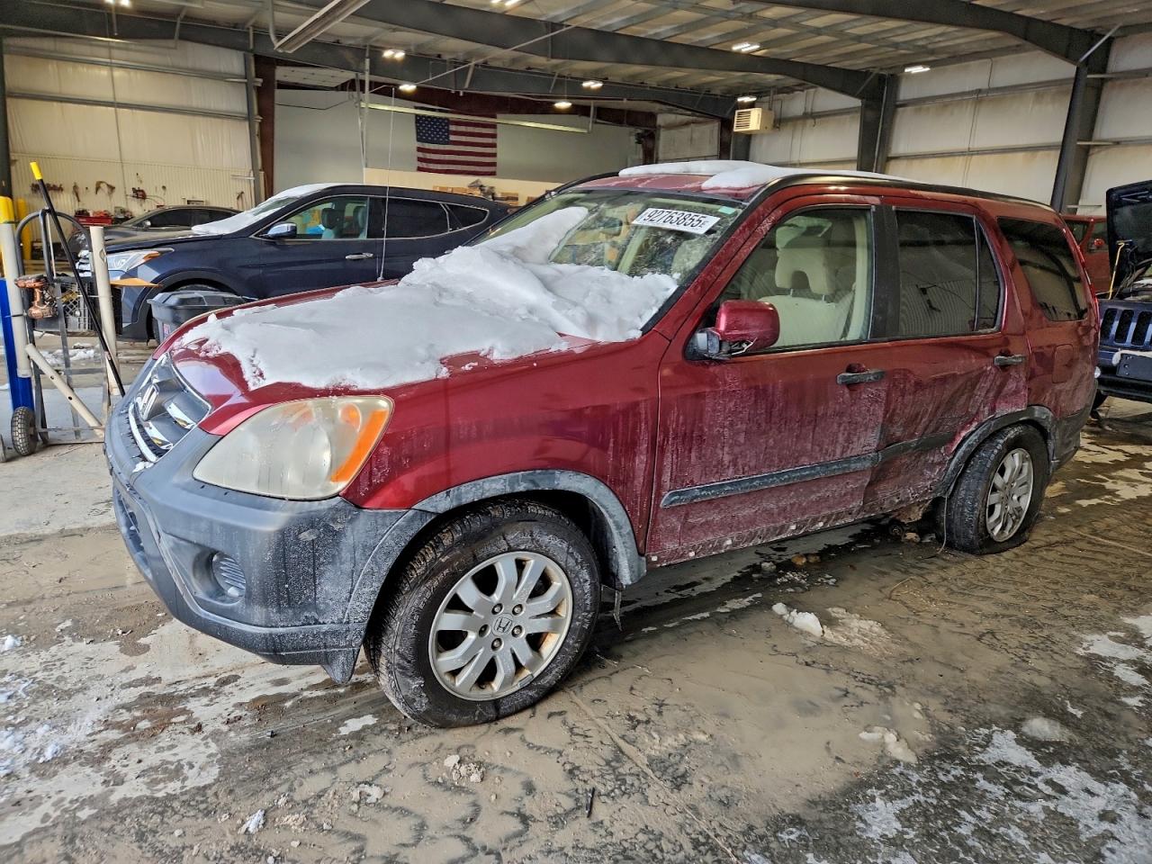 2005 Honda Cr-v Ex Красный vin: JHLRD78885C019564