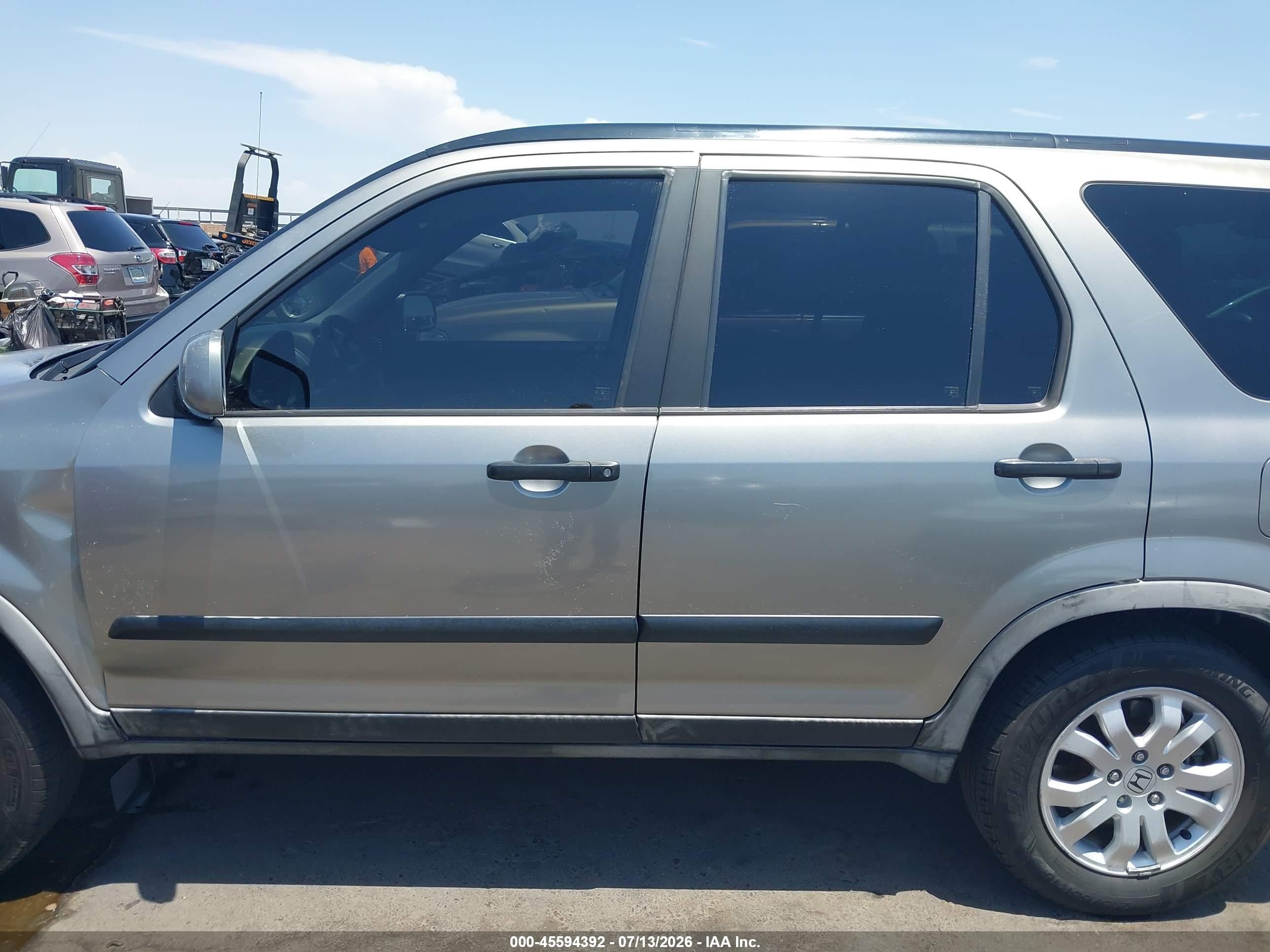 2005 Honda Cr-v Ex Gray vin: JHLRD78885C028264
