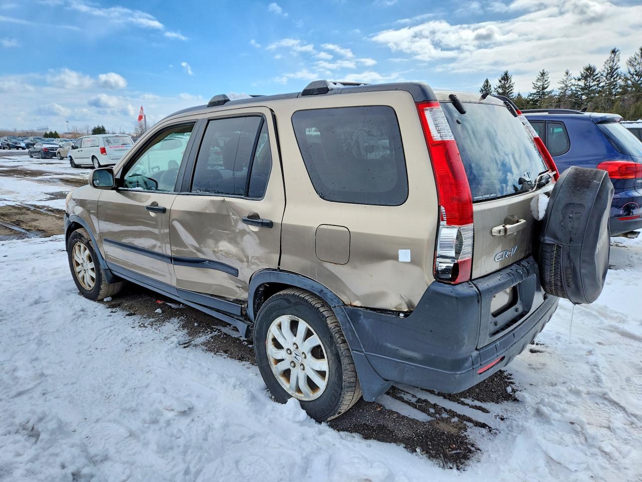 2005 Honda Cr-v Ex Gold vin: JHLRD78885C807048
