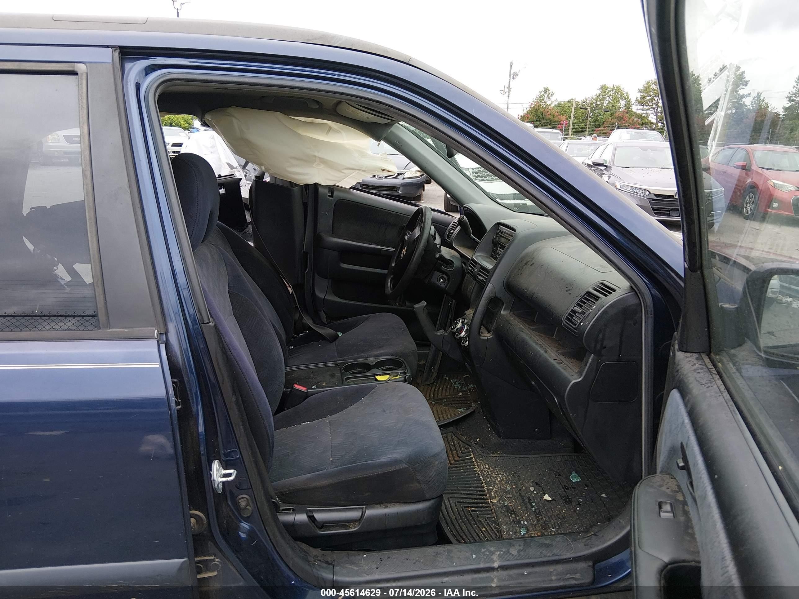 2006 Honda Cr-v Ex Blue vin: JHLRD78886C010137