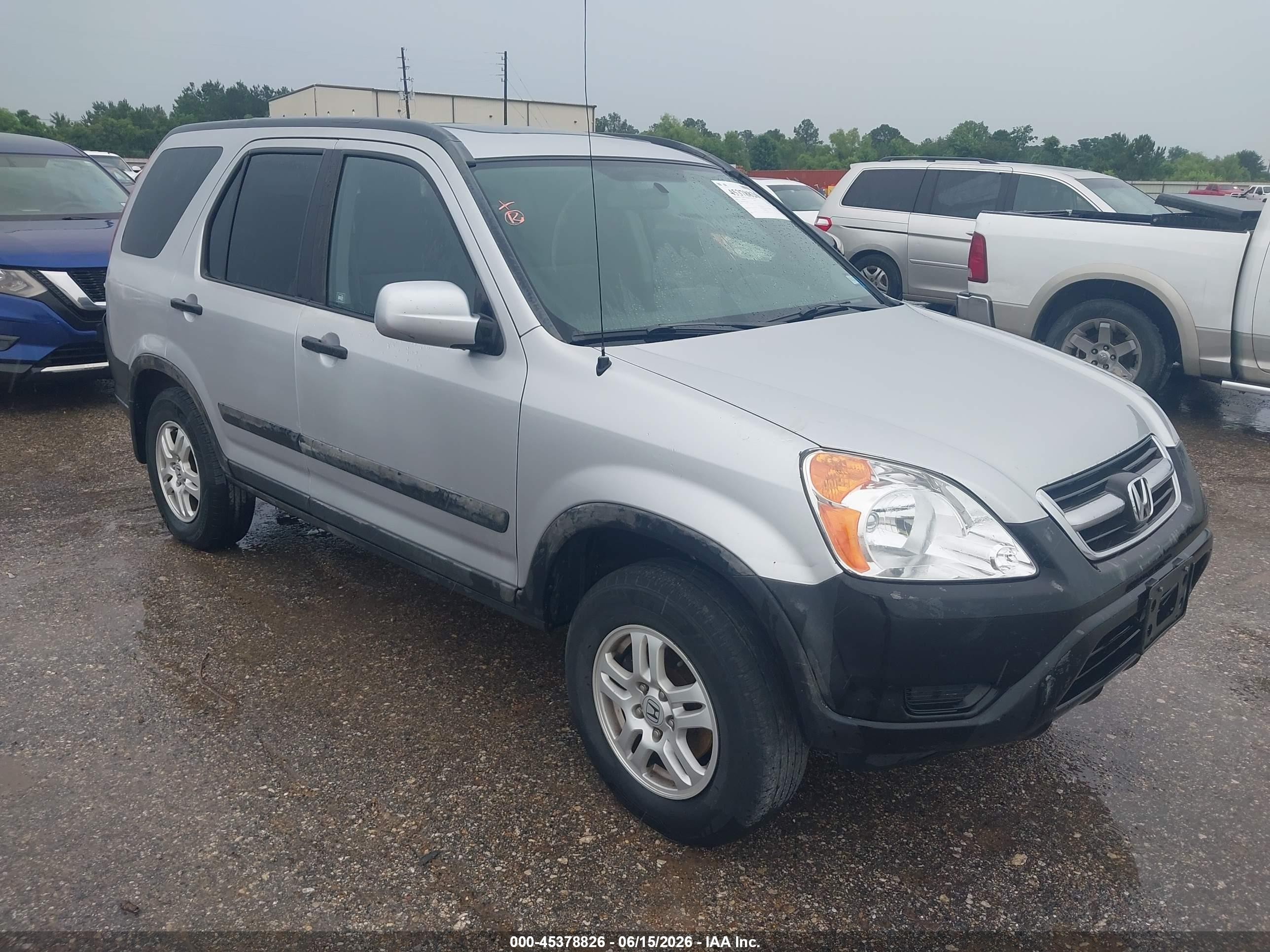 2002 Honda Cr-v Ex Серебряный vin: JHLRD78892C024042