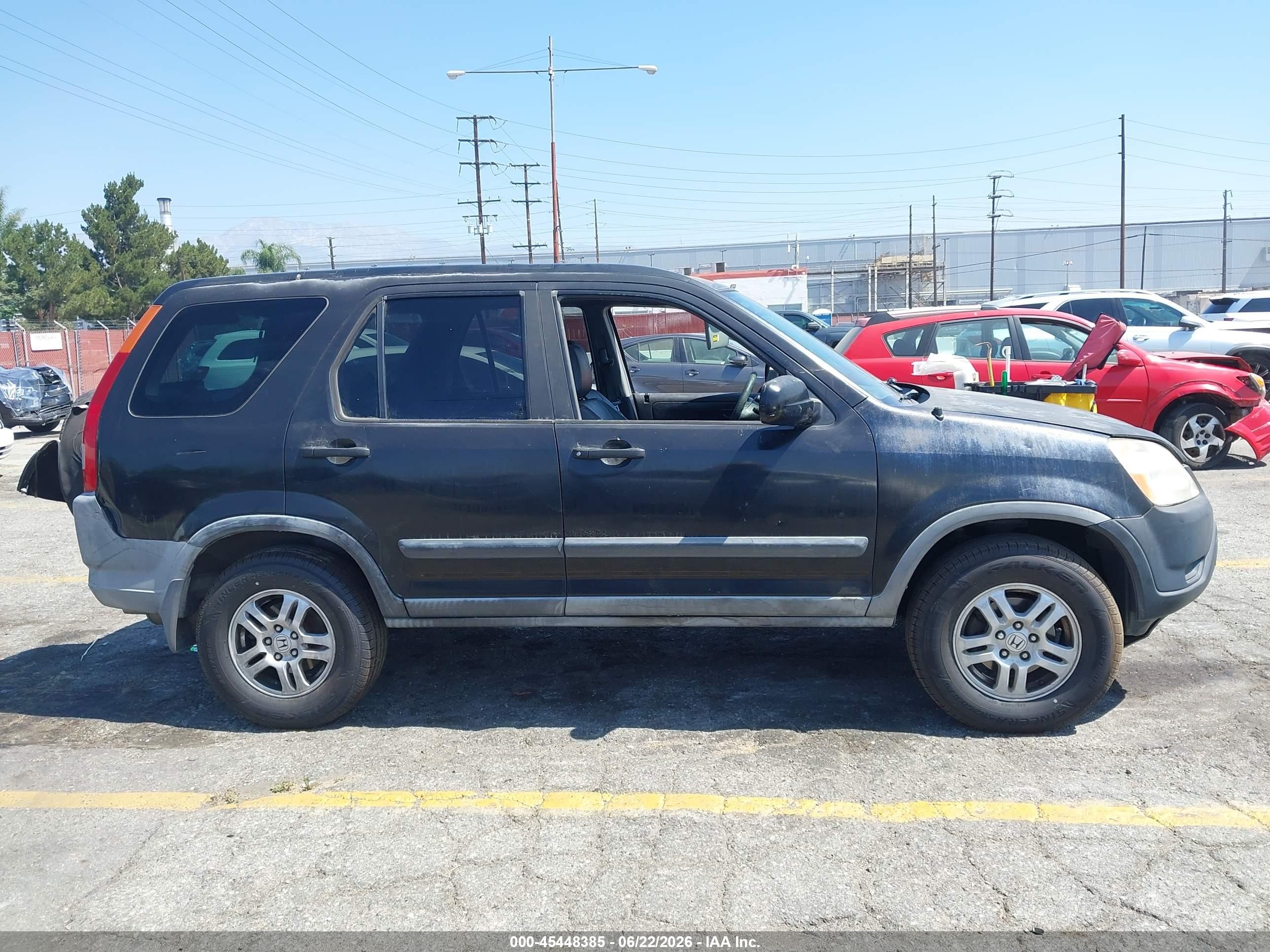 2002 Honda Cr-v Ex Black vin: JHLRD78892C084497
