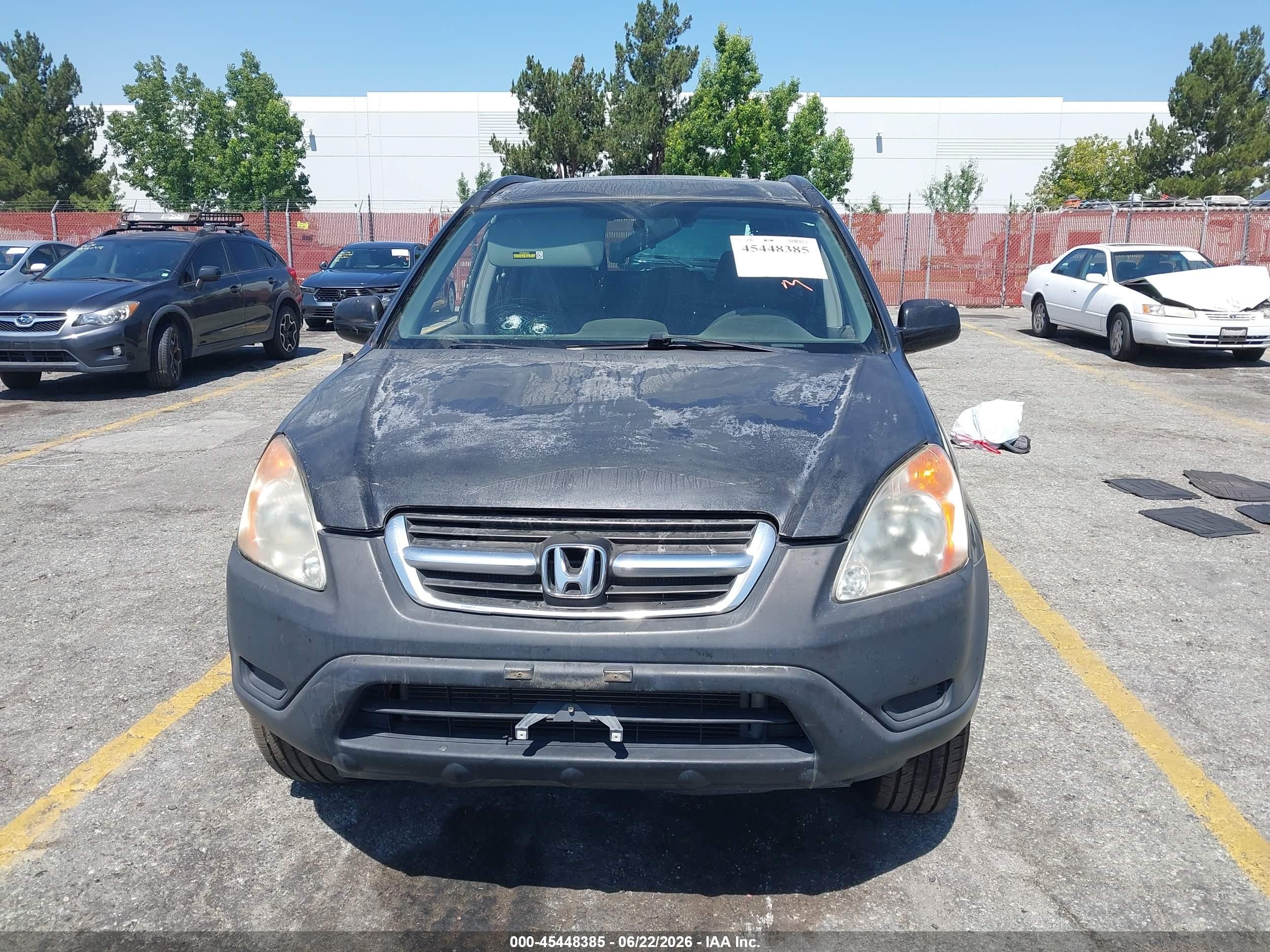2002 Honda Cr-v Ex Black vin: JHLRD78892C084497