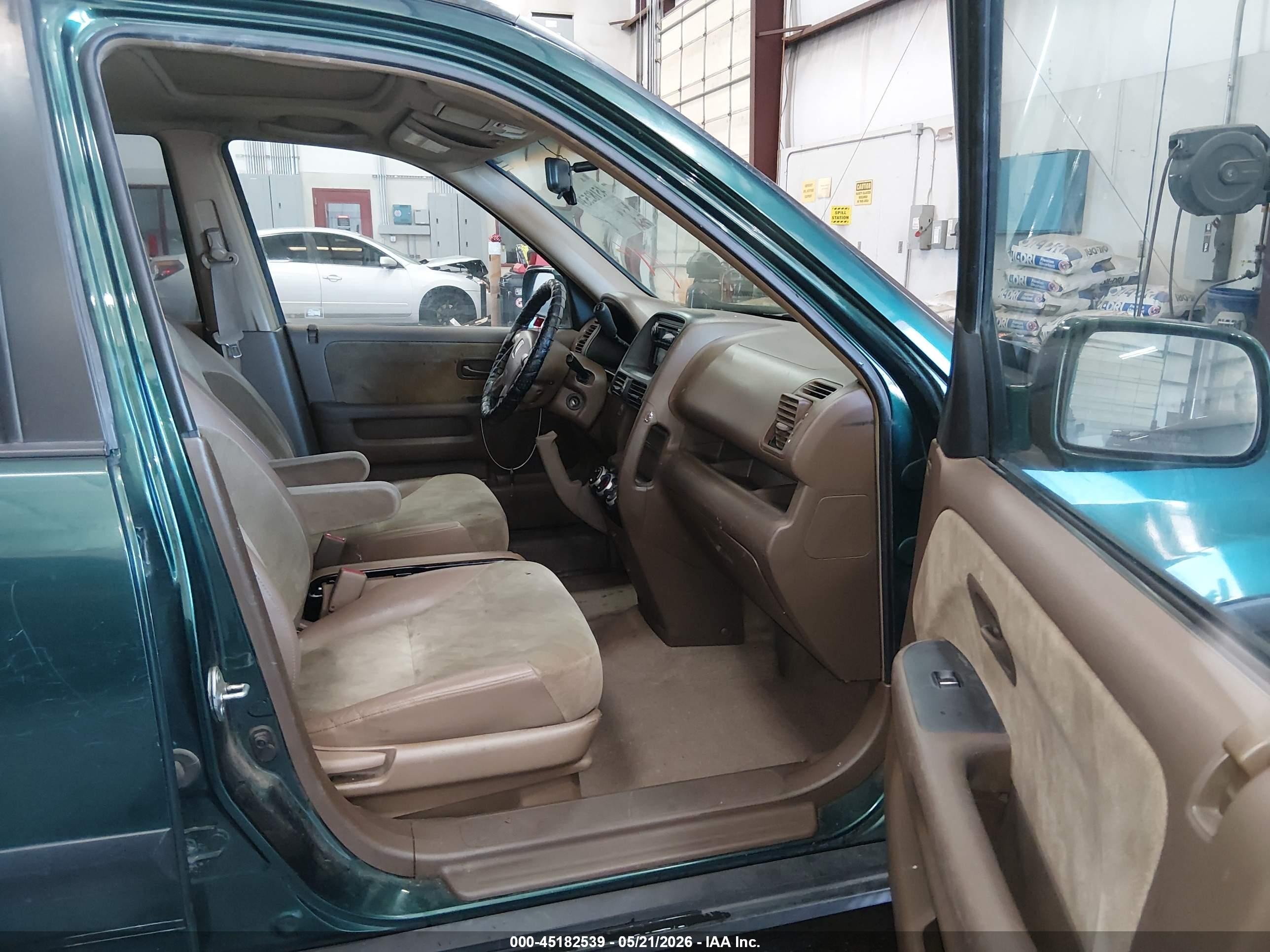 2002 Honda Cr-v Ex Green vin: JHLRD78892C092633