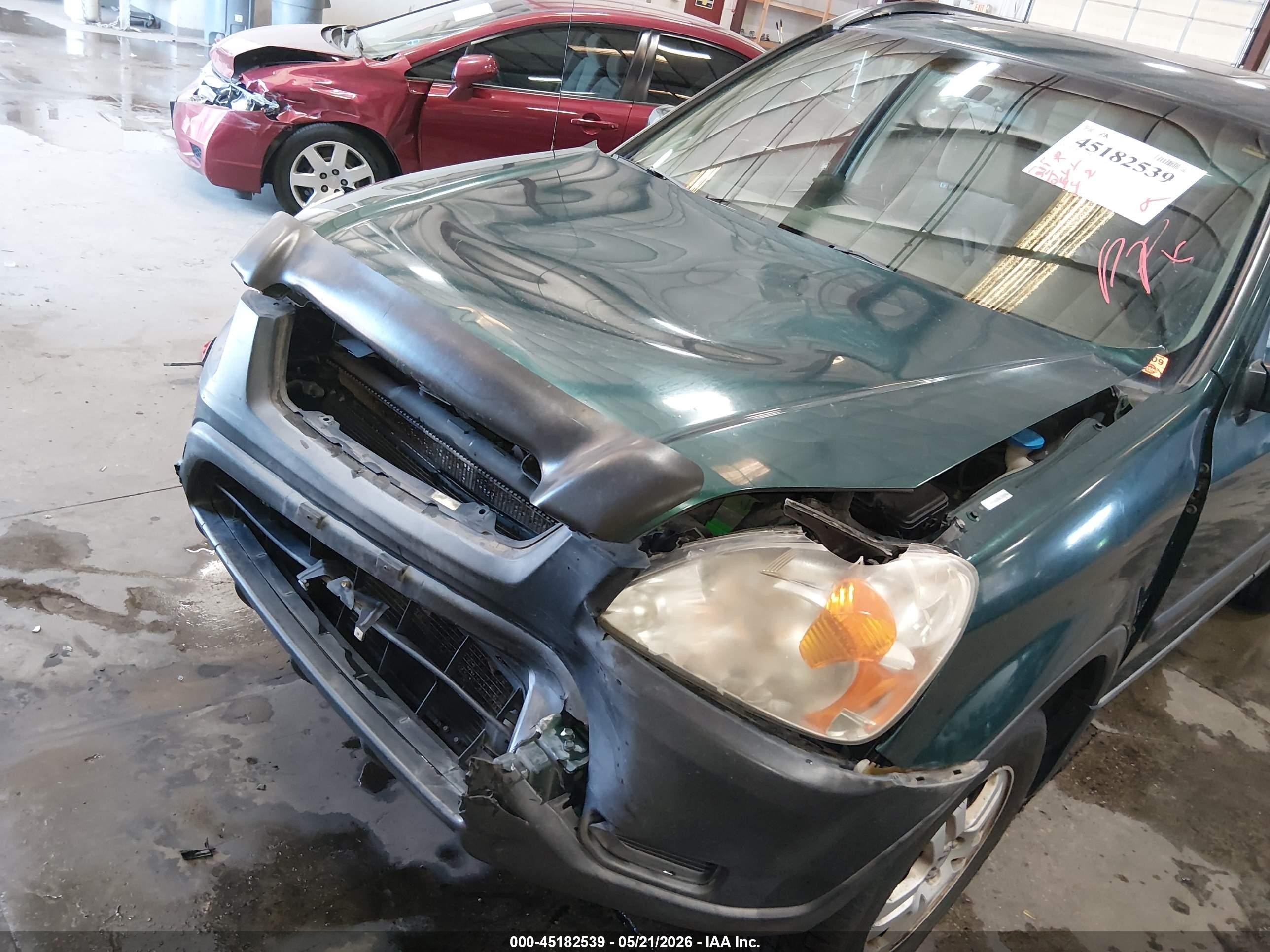2002 Honda Cr-v Ex Green vin: JHLRD78892C092633