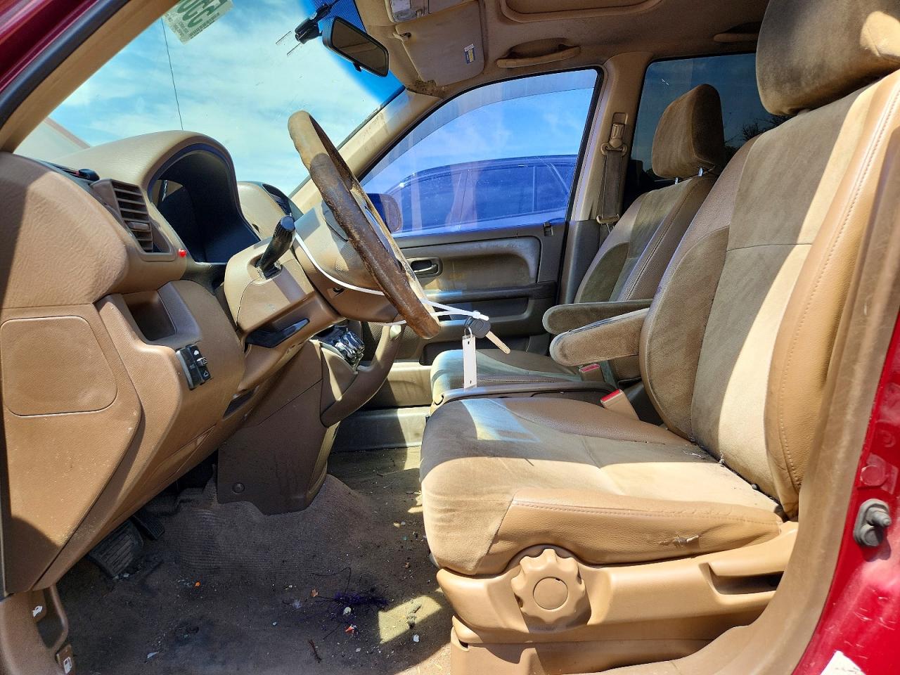 2003 Honda Cr-v Ex Burgundy vin: JHLRD78893C021899