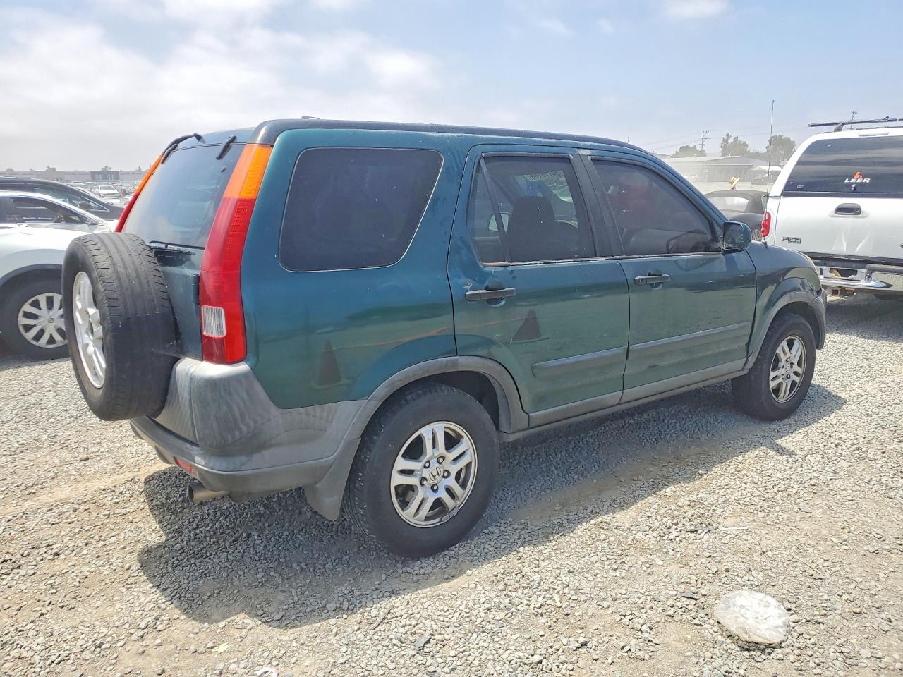 2003 Honda Cr-v Ex Green vin: JHLRD78893C025516