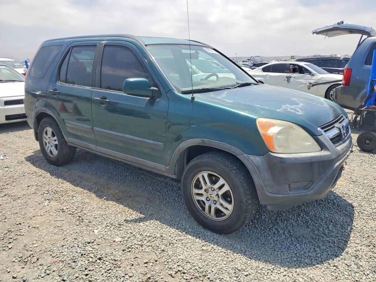 2003 Honda Cr-v Ex Green vin: JHLRD78893C025516