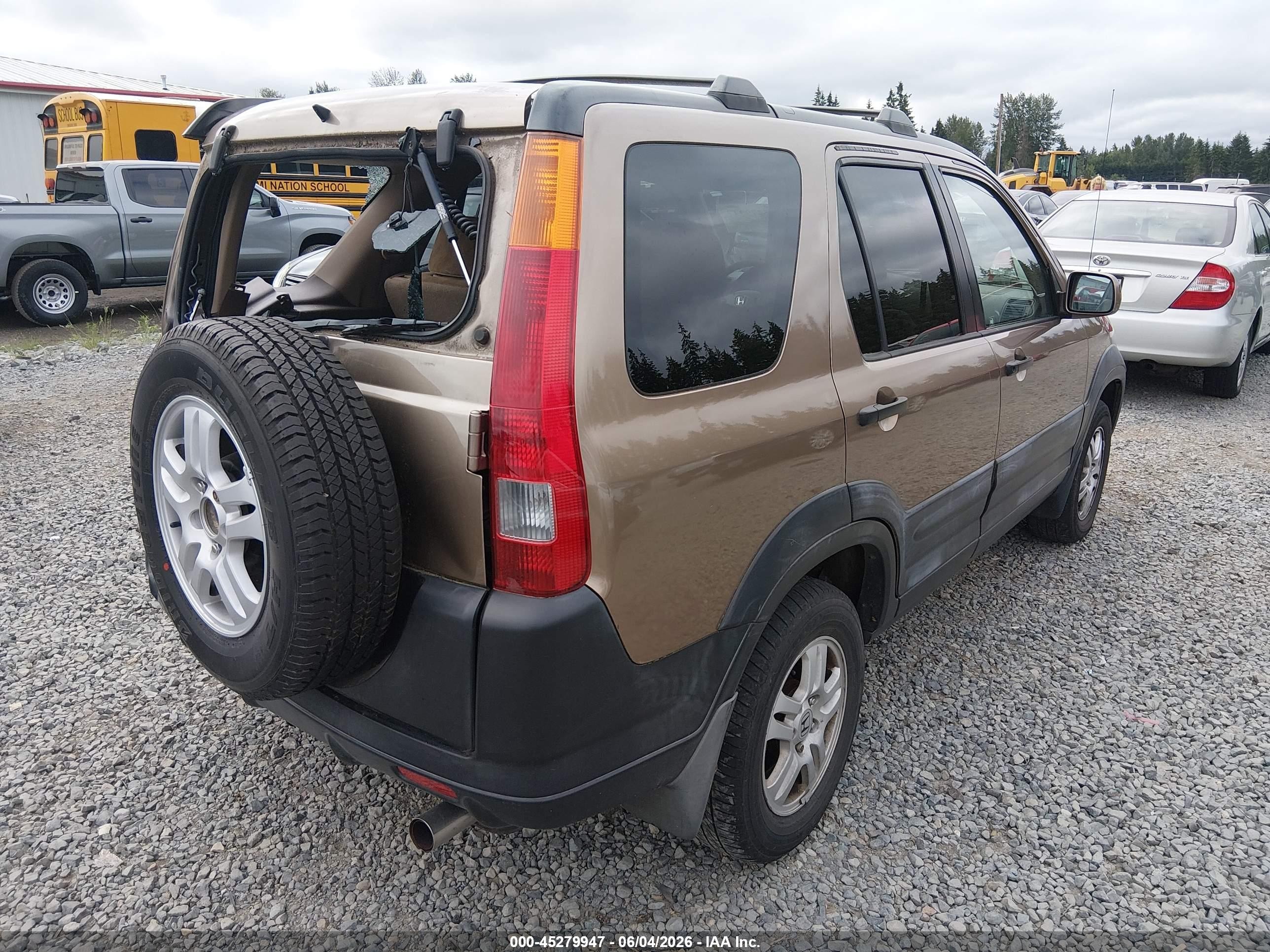 2003 Honda Cr-v Ex Золотой vin: JHLRD78893C031493
