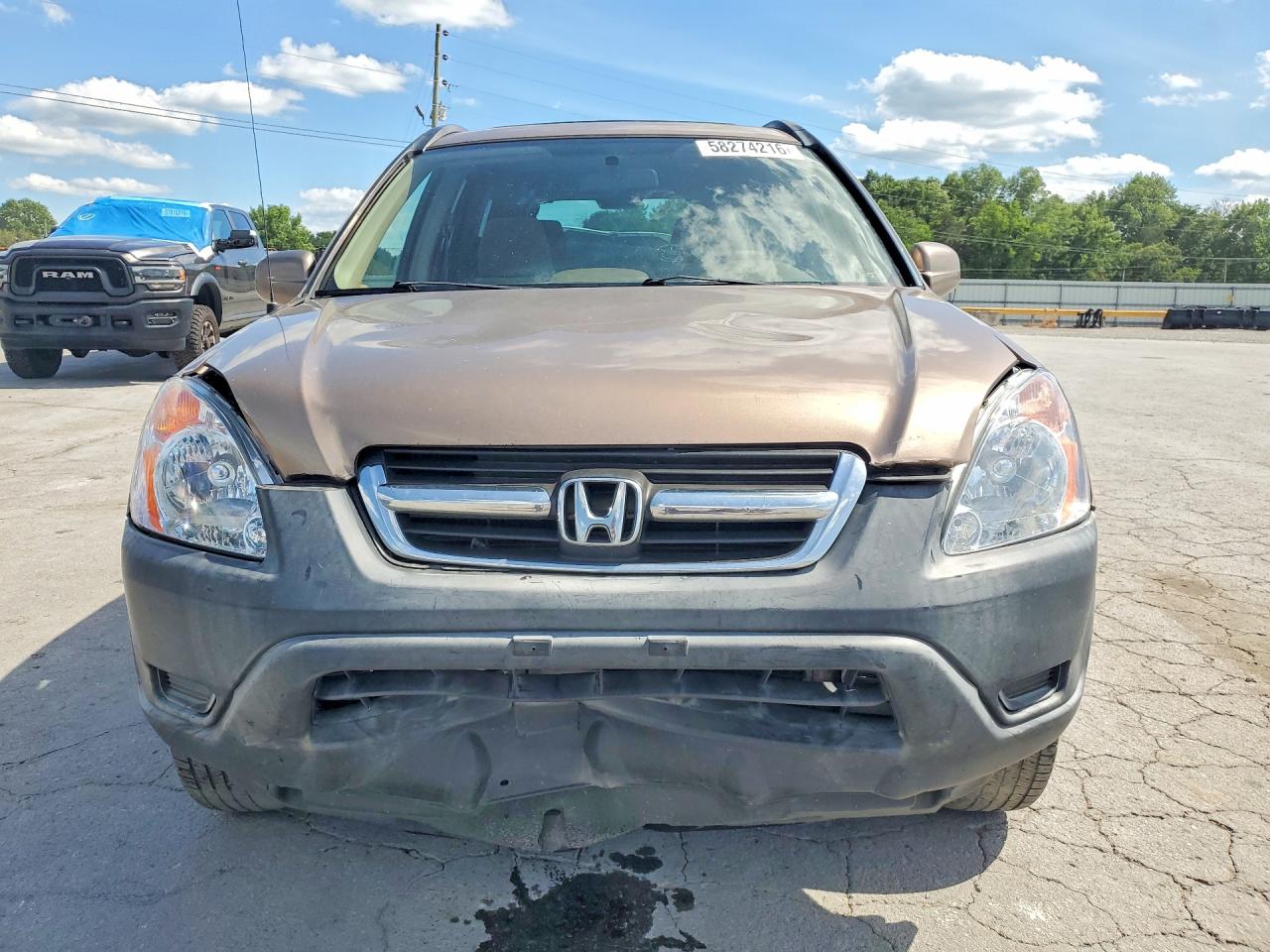 2003 Honda Cr-v Ex Brown vin: JHLRD78893C047547