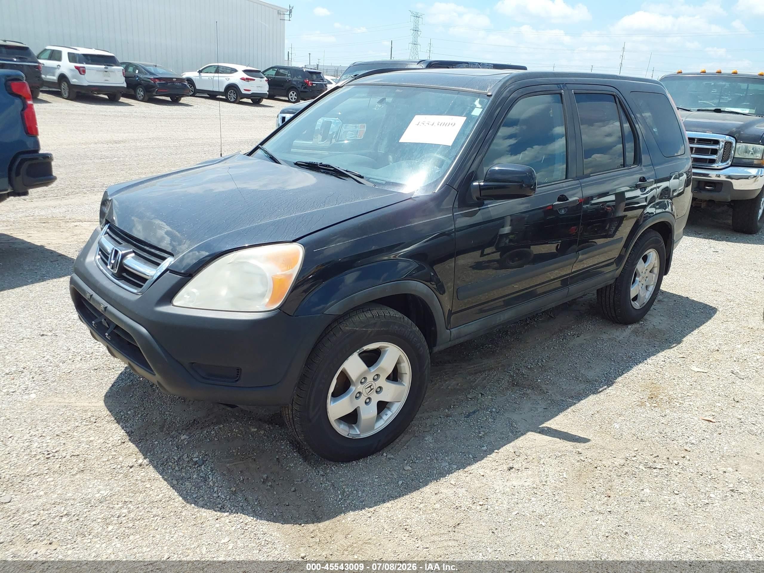 2004 Honda Cr-v Ex Black vin: JHLRD78894C015859