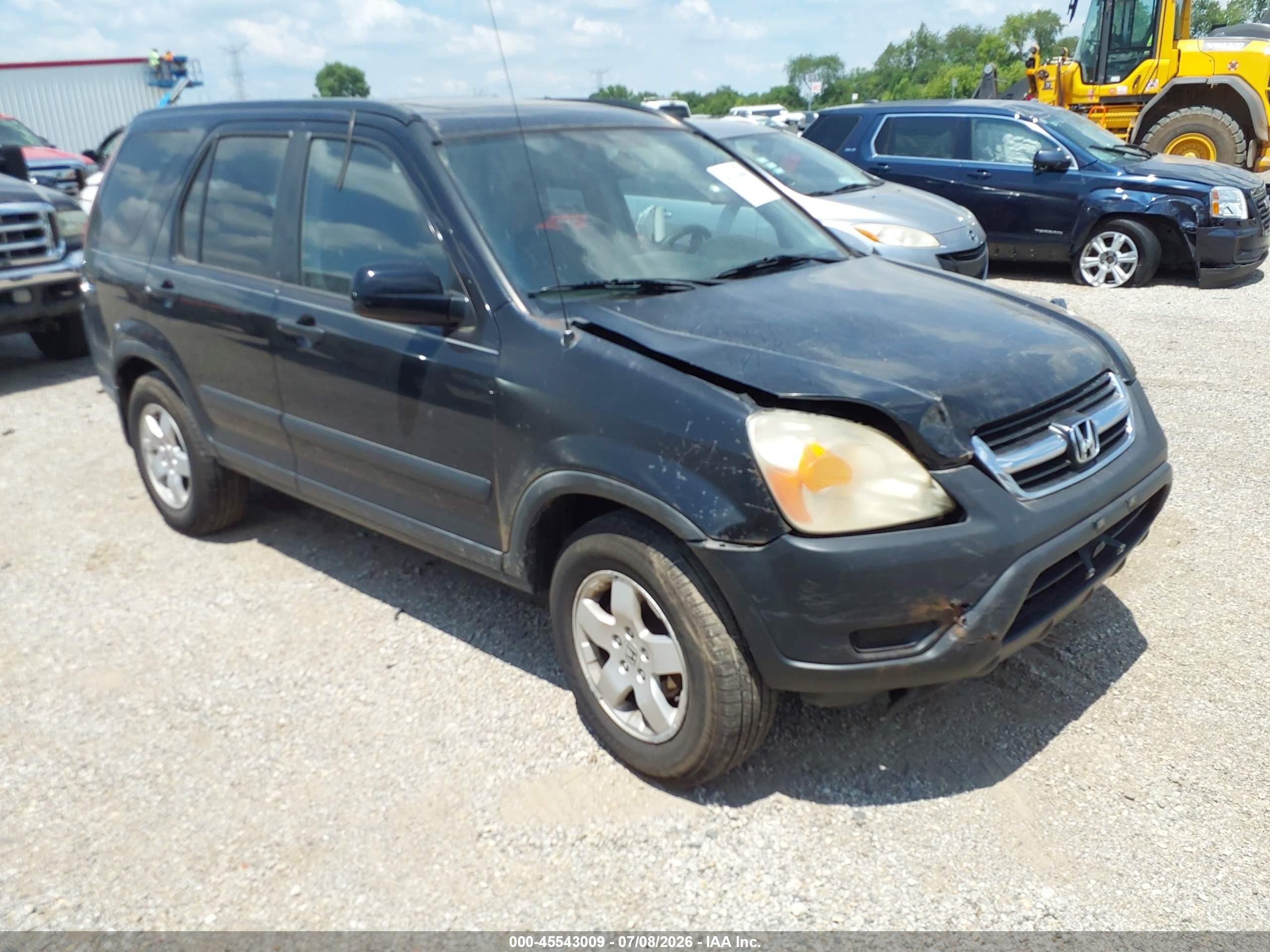 2004 Honda Cr-v Ex Black vin: JHLRD78894C015859