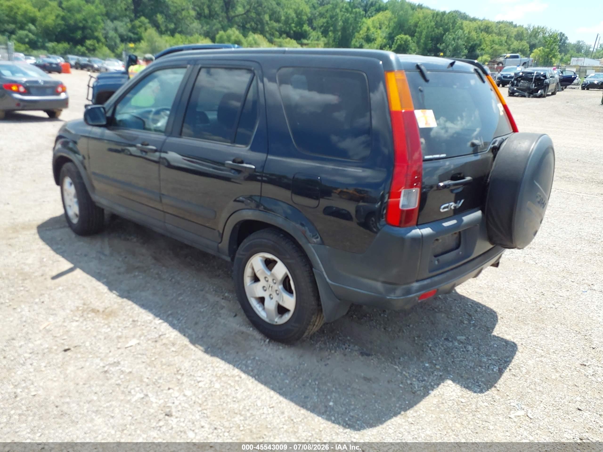 2004 Honda Cr-v Ex Black vin: JHLRD78894C015859