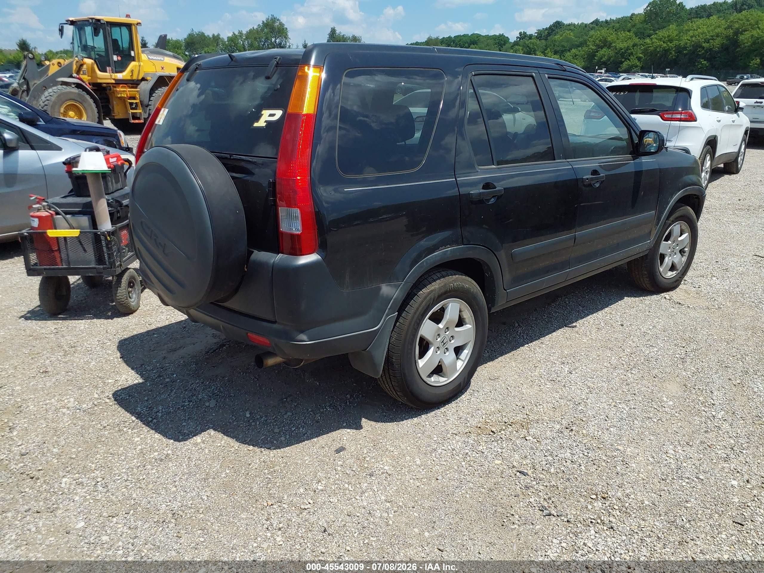 2004 Honda Cr-v Ex Black vin: JHLRD78894C015859