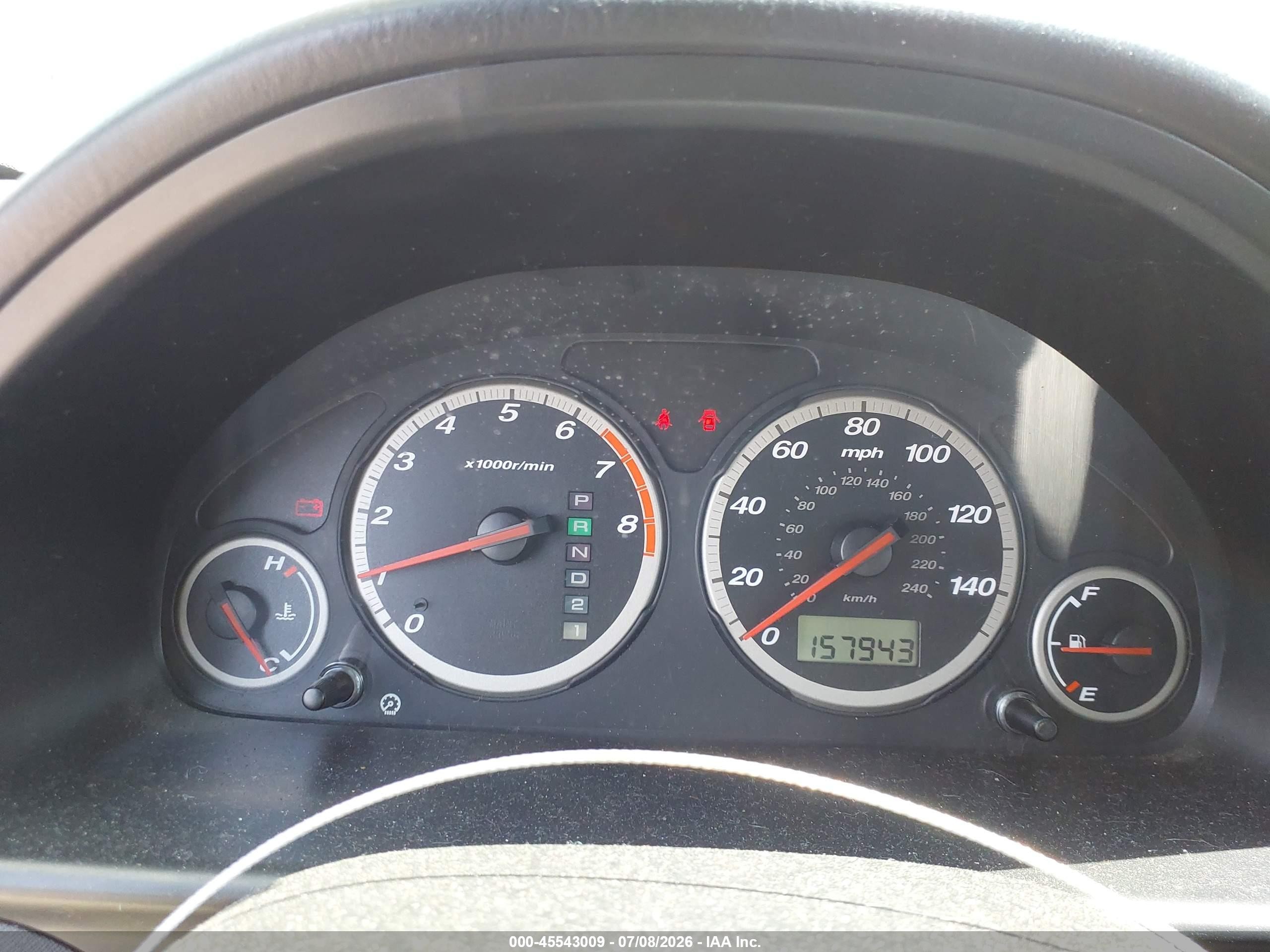 2004 Honda Cr-v Ex Black vin: JHLRD78894C015859