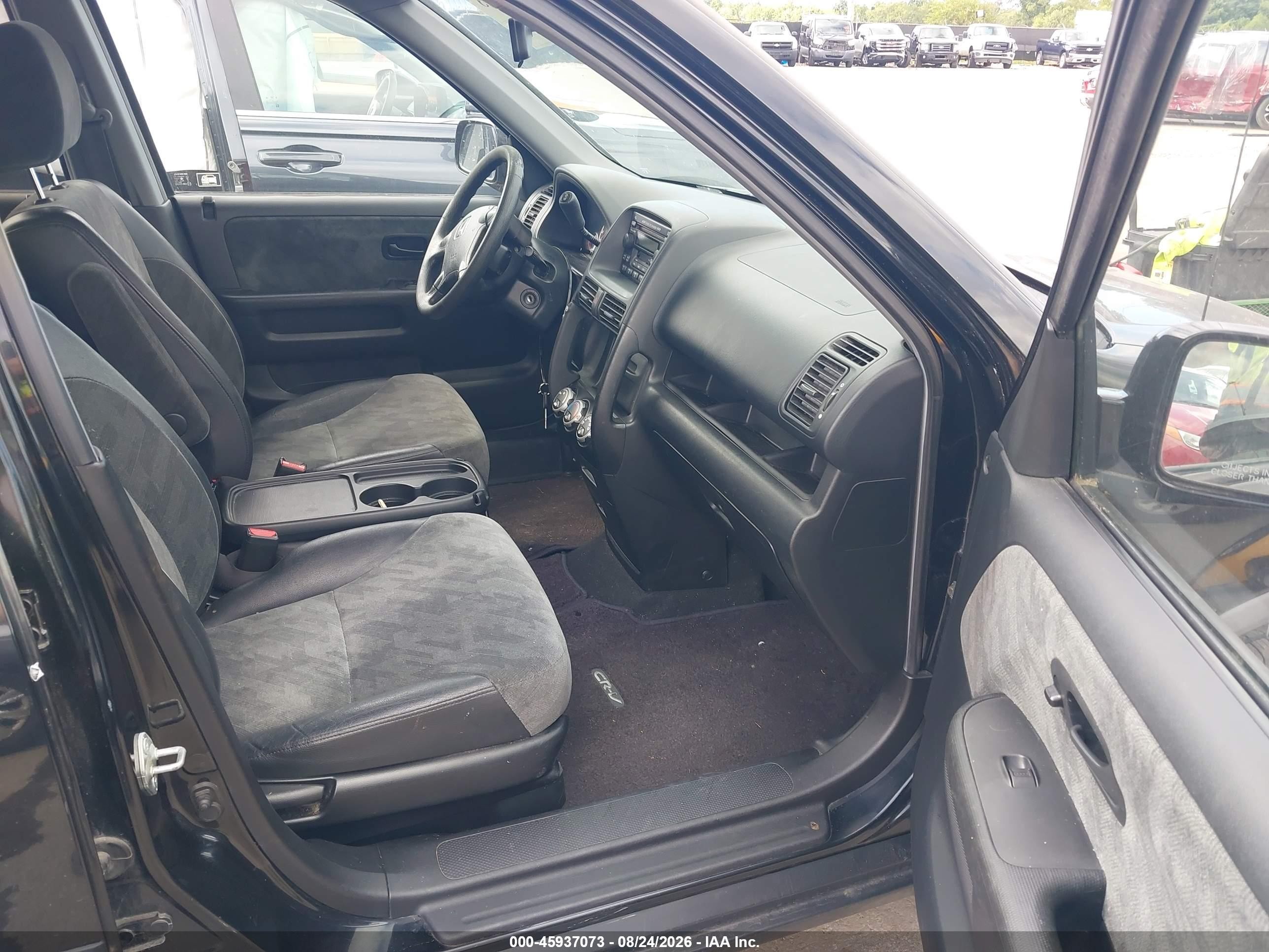2004 Honda Cr-v Ex Black vin: JHLRD78894C016879