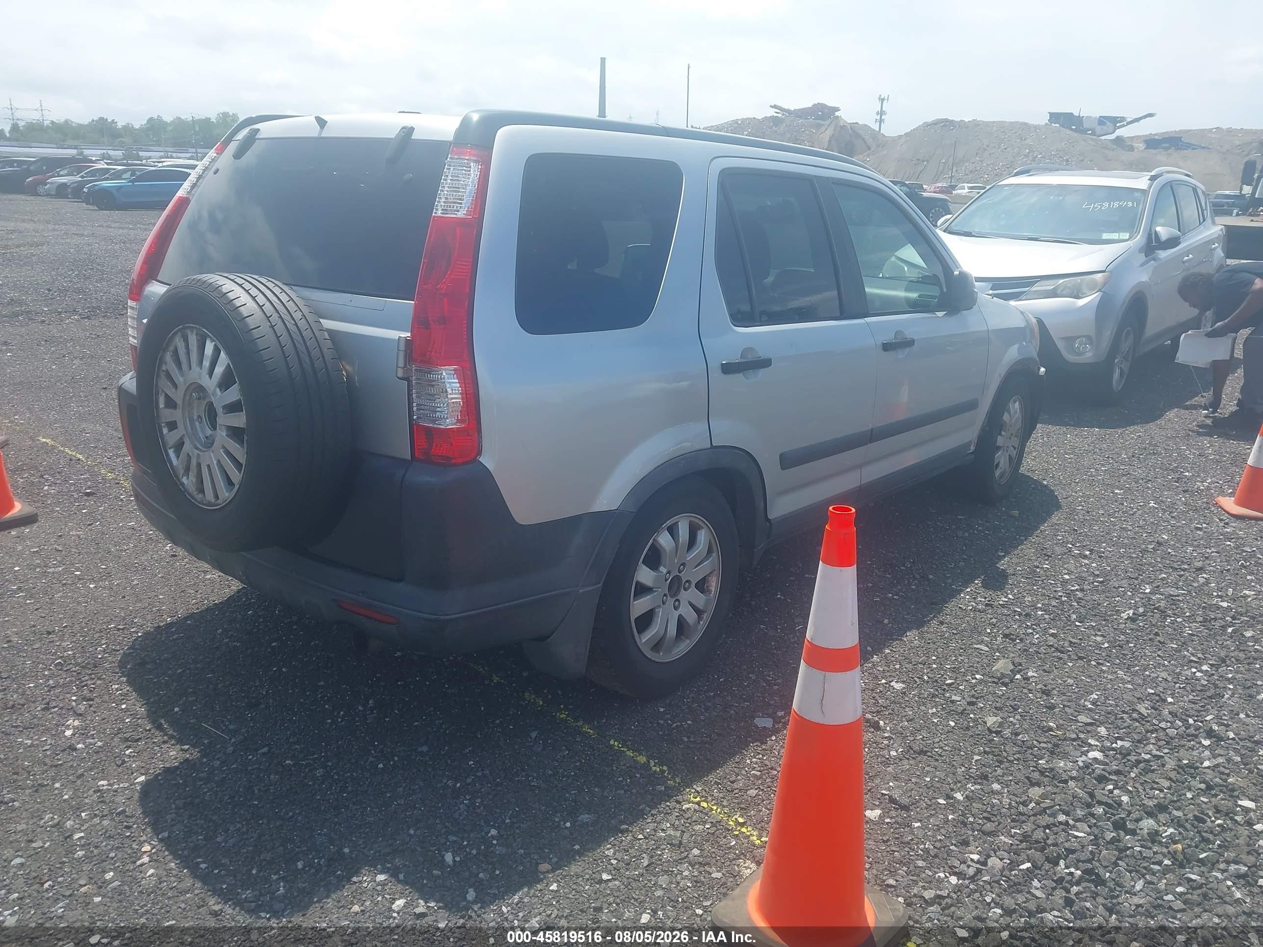 2005 Honda Cr-v Ex Gray vin: JHLRD78895C022702