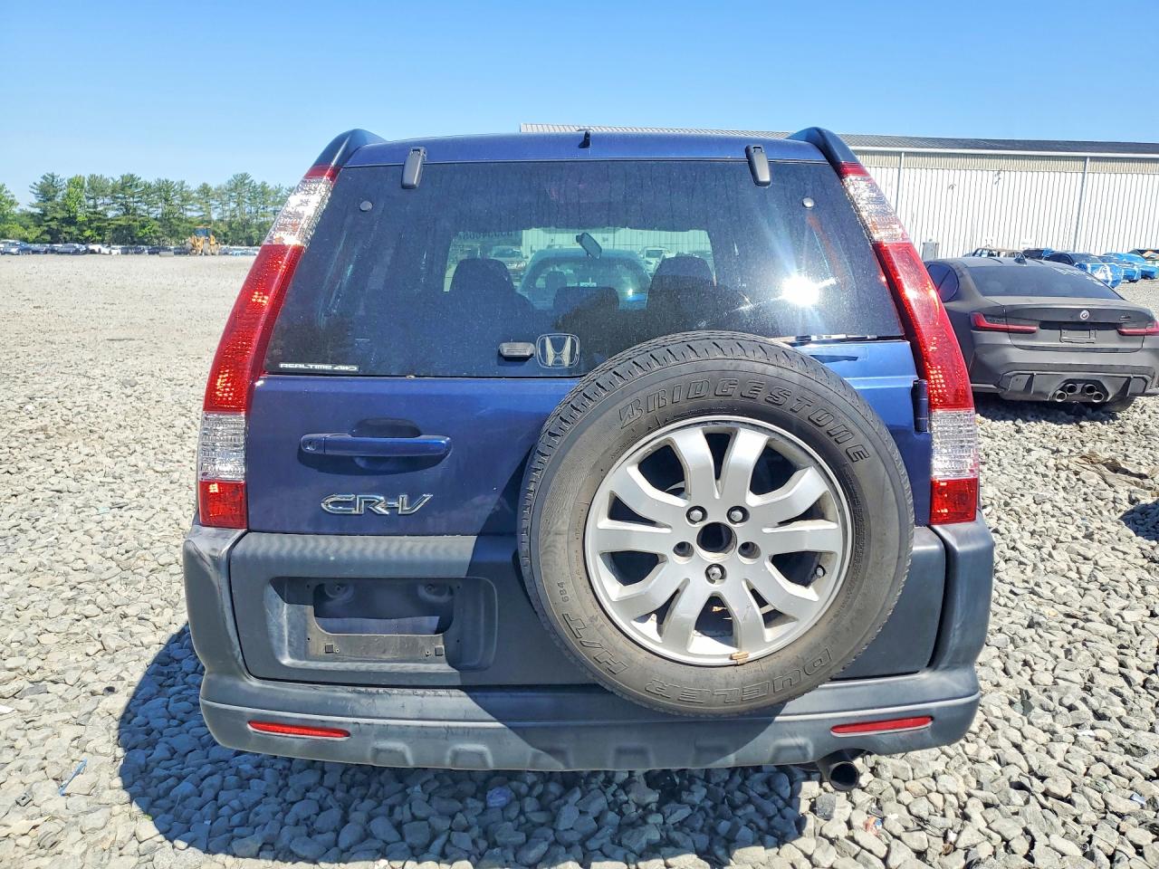 2005 Honda Cr-v Ex Blue vin: JHLRD78895C033117