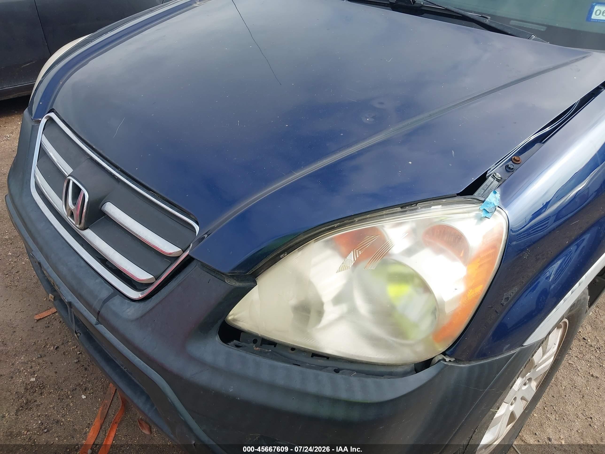 2005 Honda Cr-v Ex Синий vin: JHLRD78895C034042