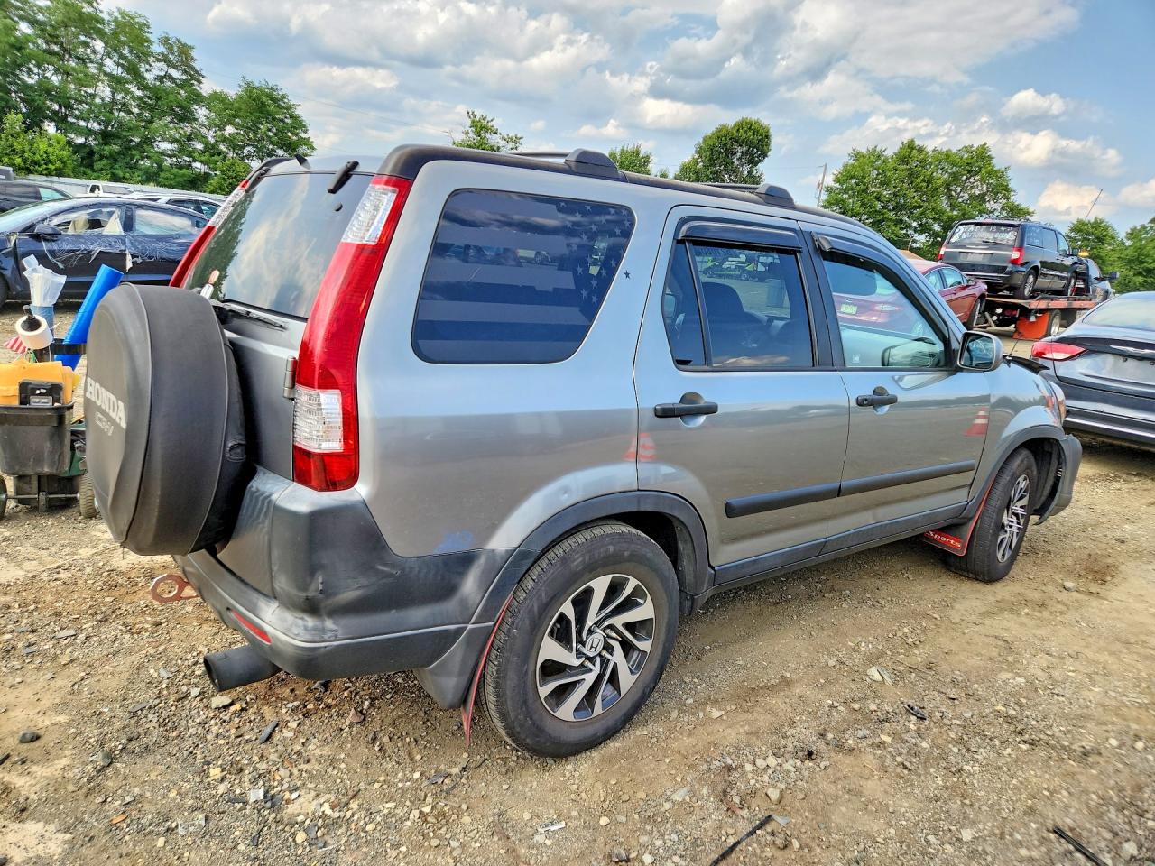 2006 Honda Cr-v Ex Gray vin: JHLRD78896C045267
