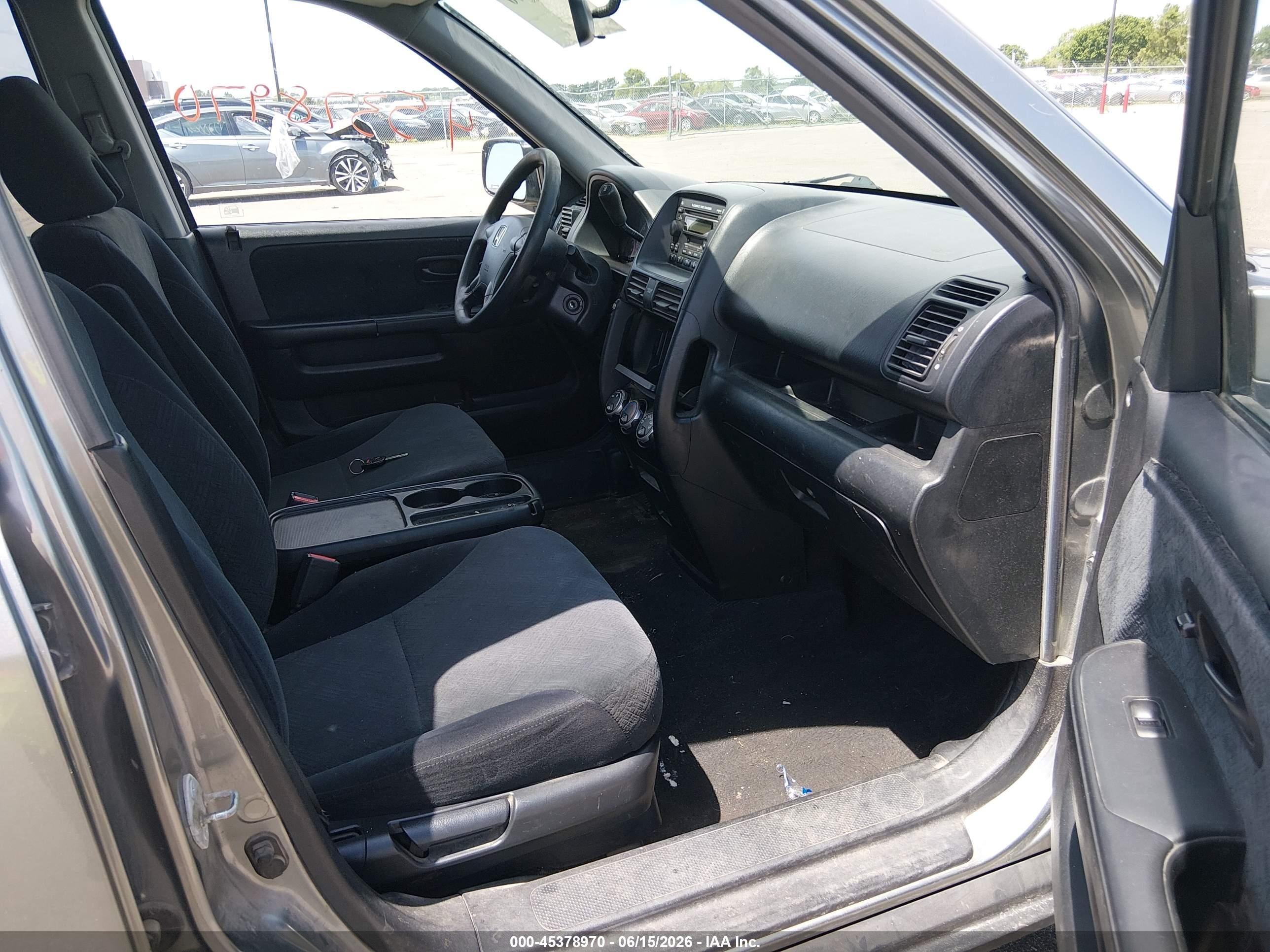 2006 Honda Cr-v Ex Gray vin: JHLRD78896C045351