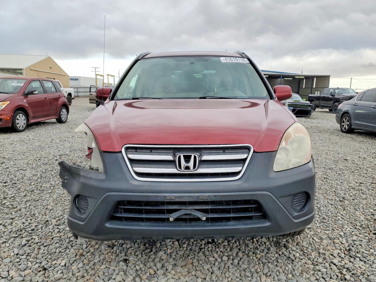 2006 Honda Cr-v Ex Red vin: JHLRD78896C059511