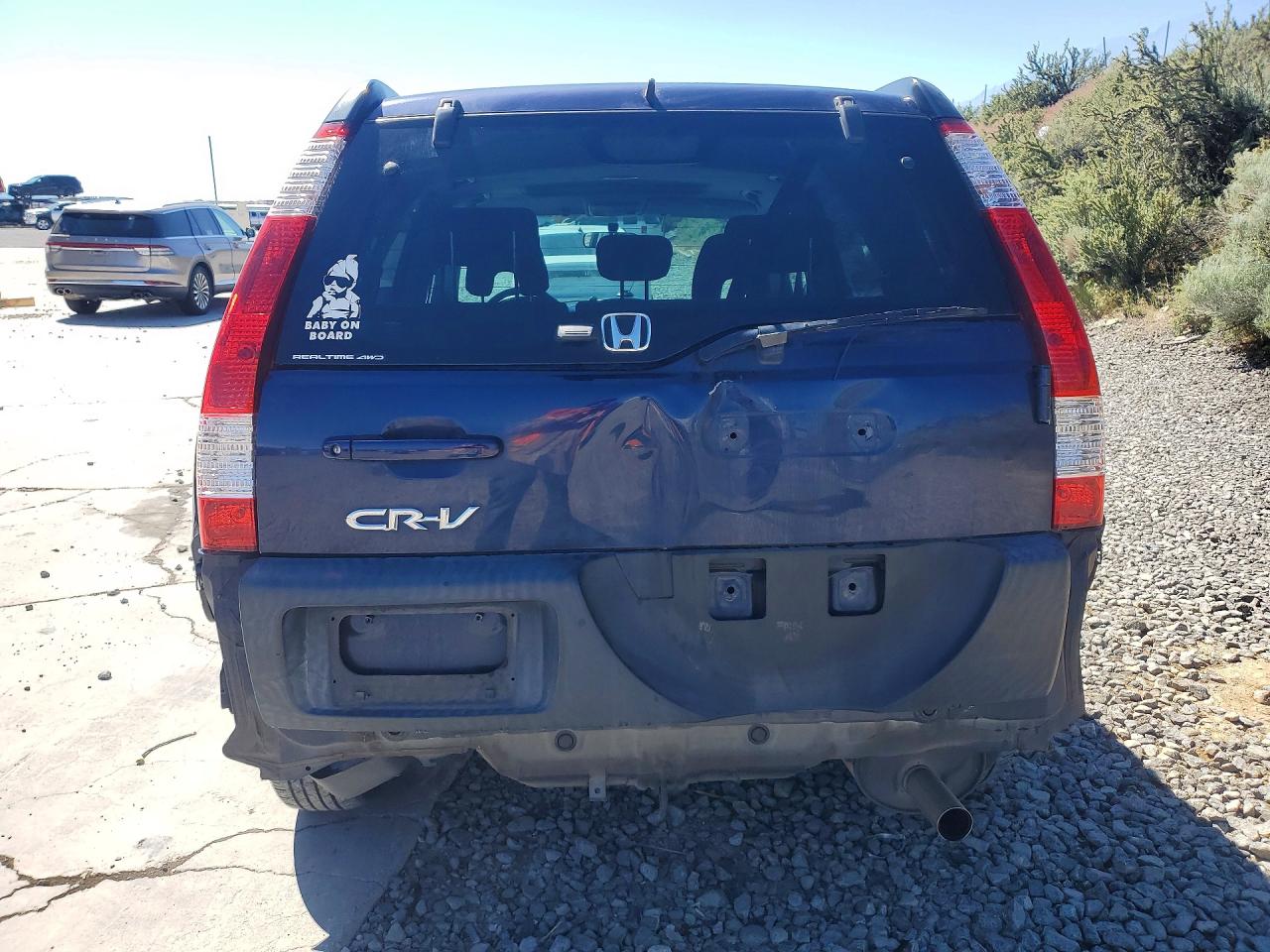 2006 Honda Cr-v Ex Blue vin: JHLRD78896C060772