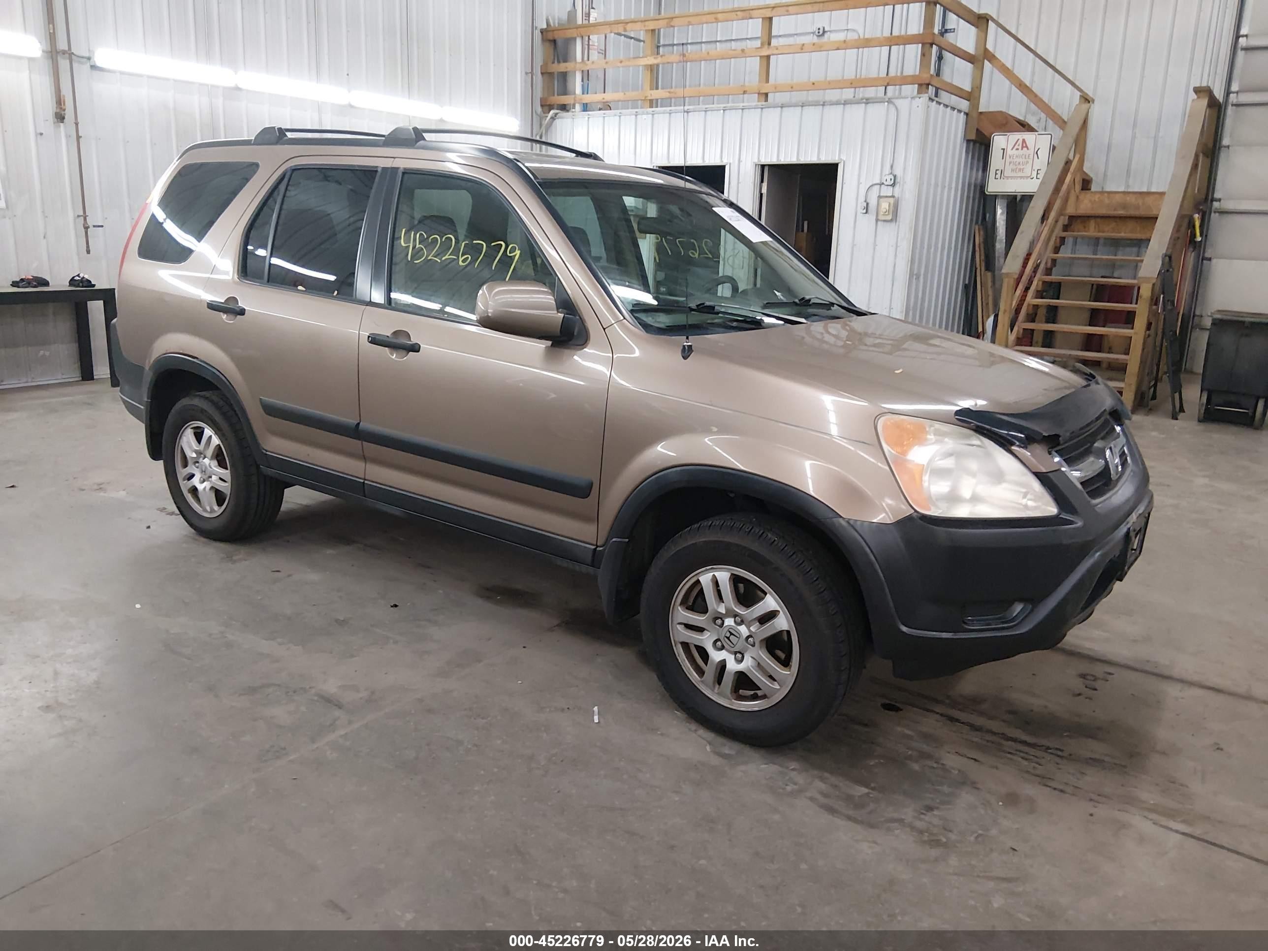 2002 Honda Cr-v Ex Brown vin: JHLRD788X2C071709