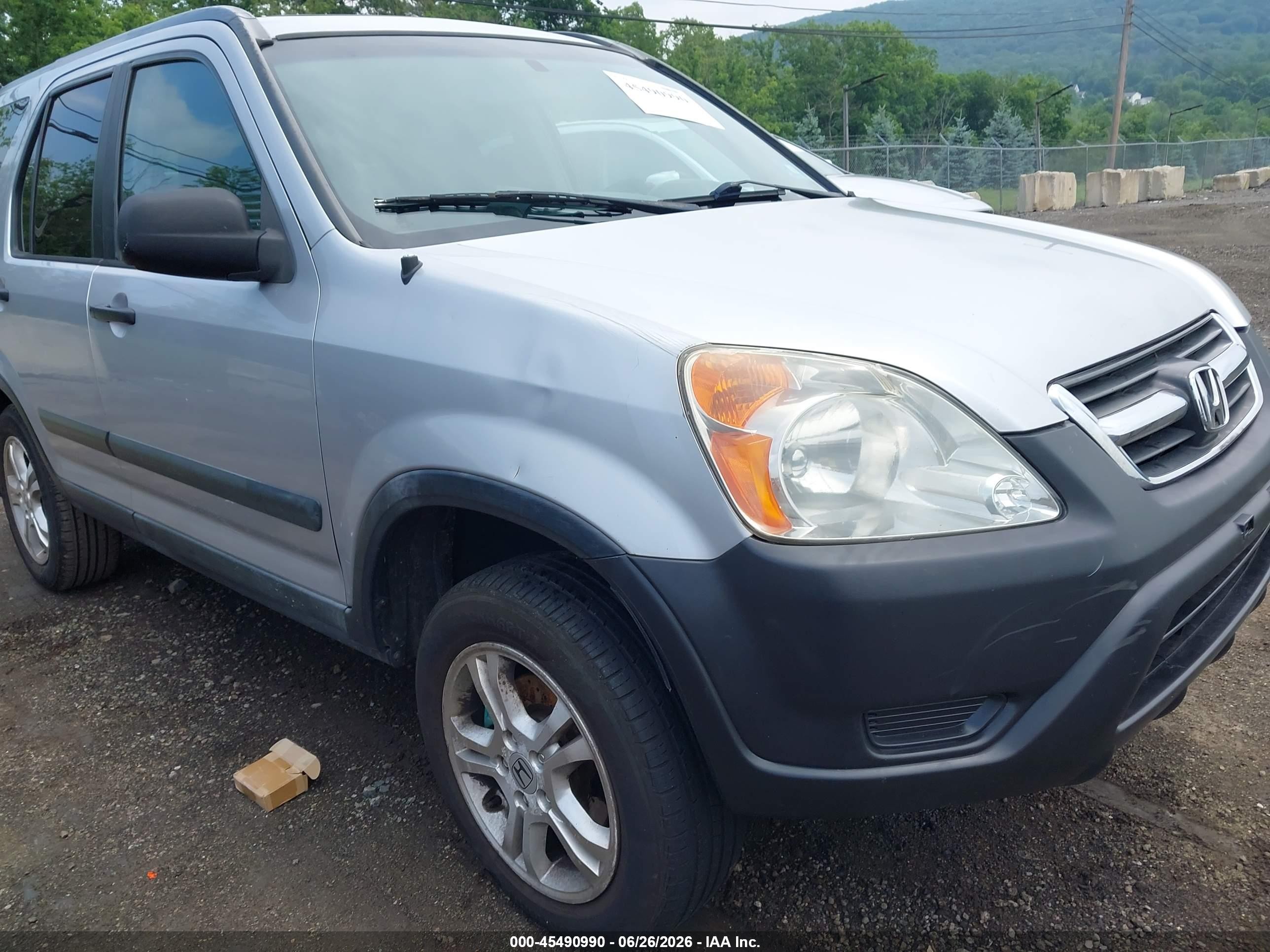 2002 Honda Cr-v Ex Silver vin: JHLRD788X2C077719