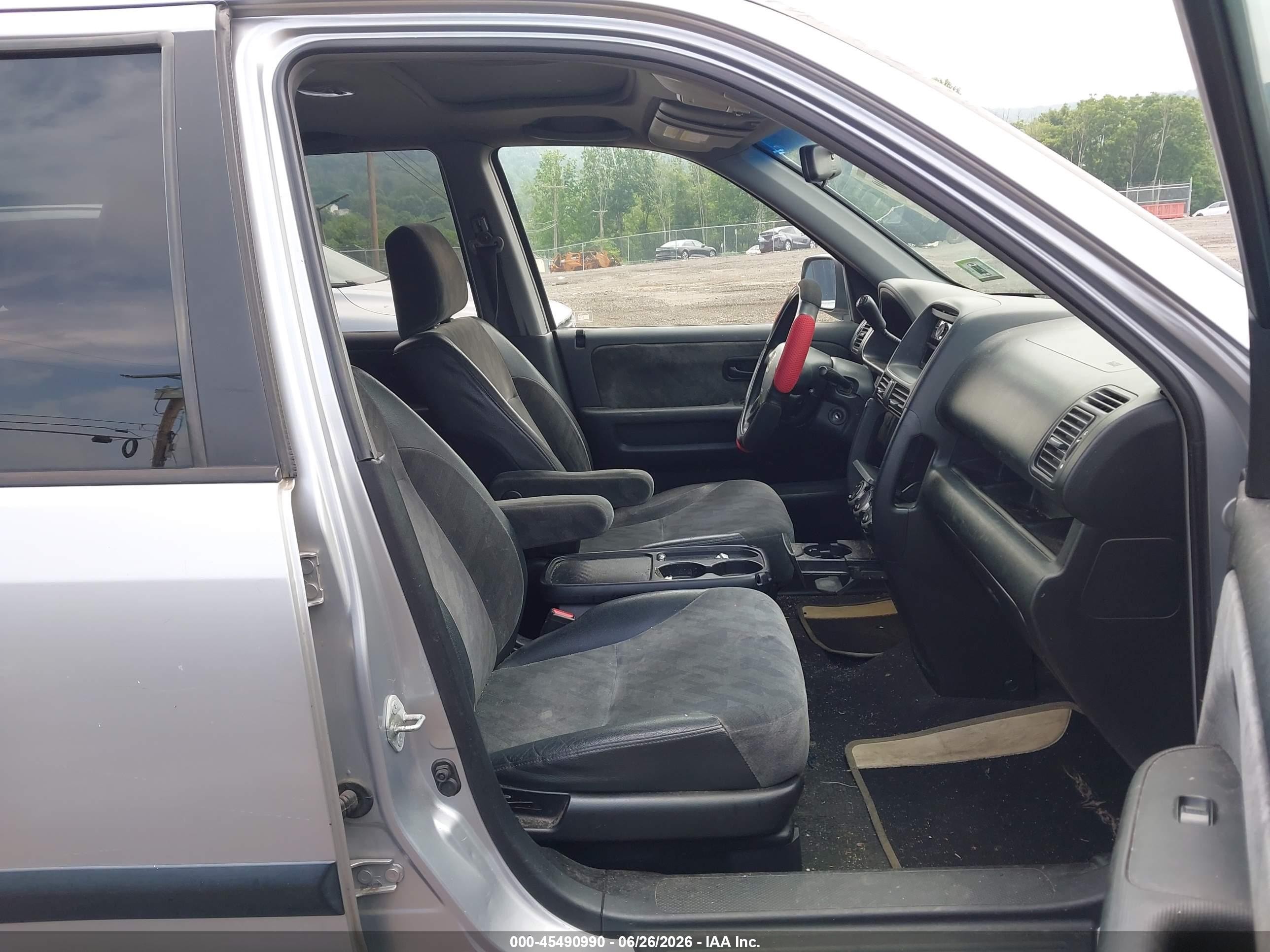 2002 Honda Cr-v Ex Silver vin: JHLRD788X2C077719
