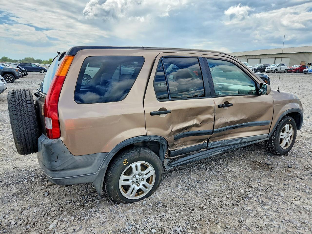 2002 Honda Cr-v Ex Tan vin: JHLRD788X2C093645