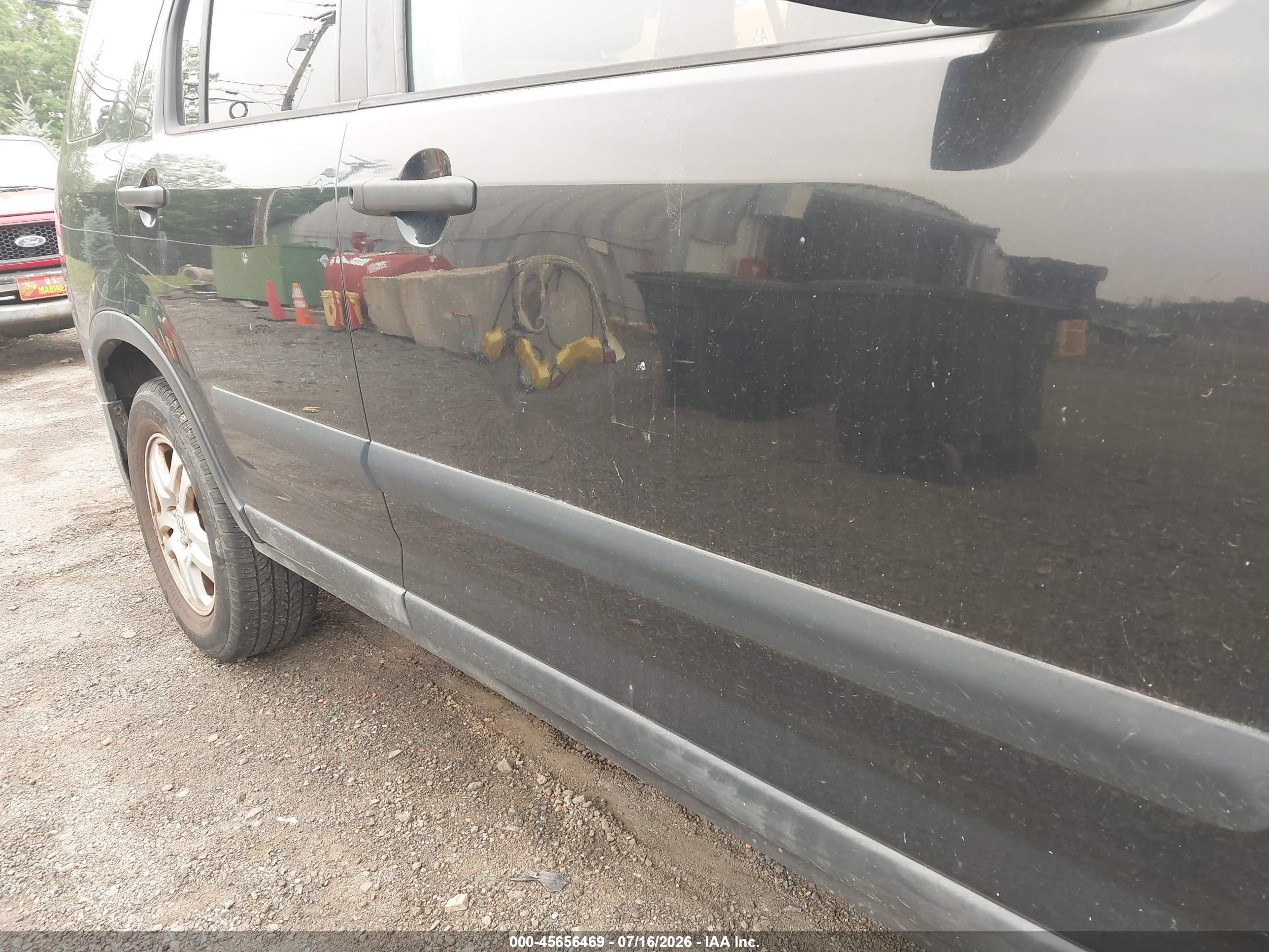 2004 Honda Cr-v Ex Black vin: JHLRD788X4C016874