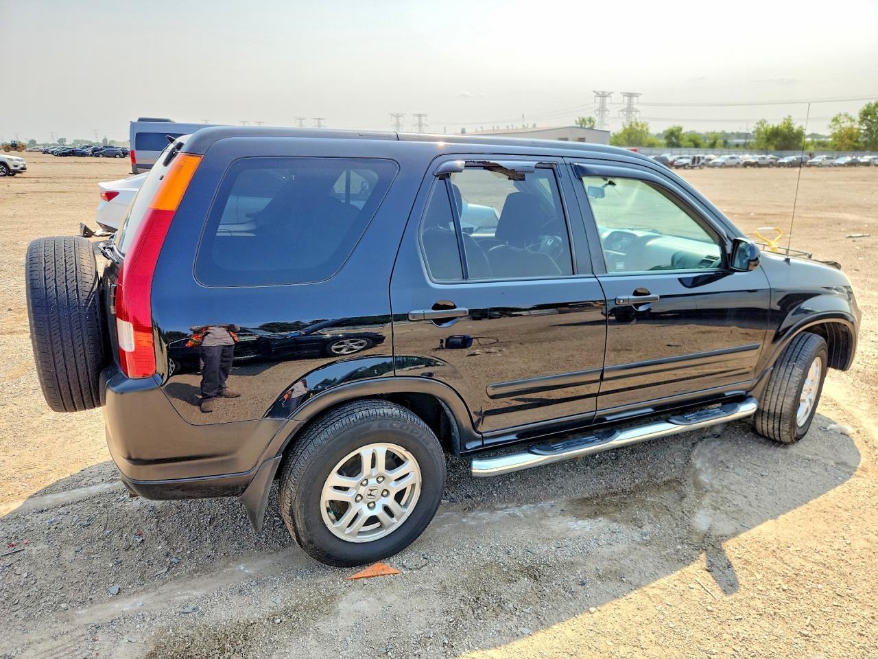 2004 Honda Cr-v Ex Black vin: JHLRD788X4C045064