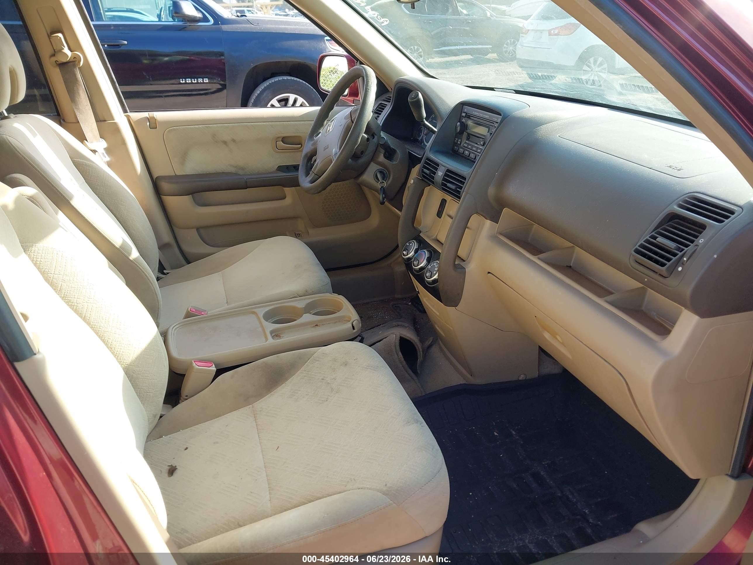 2005 Honda Cr-v Ex Maroon vin: JHLRD788X5C033367