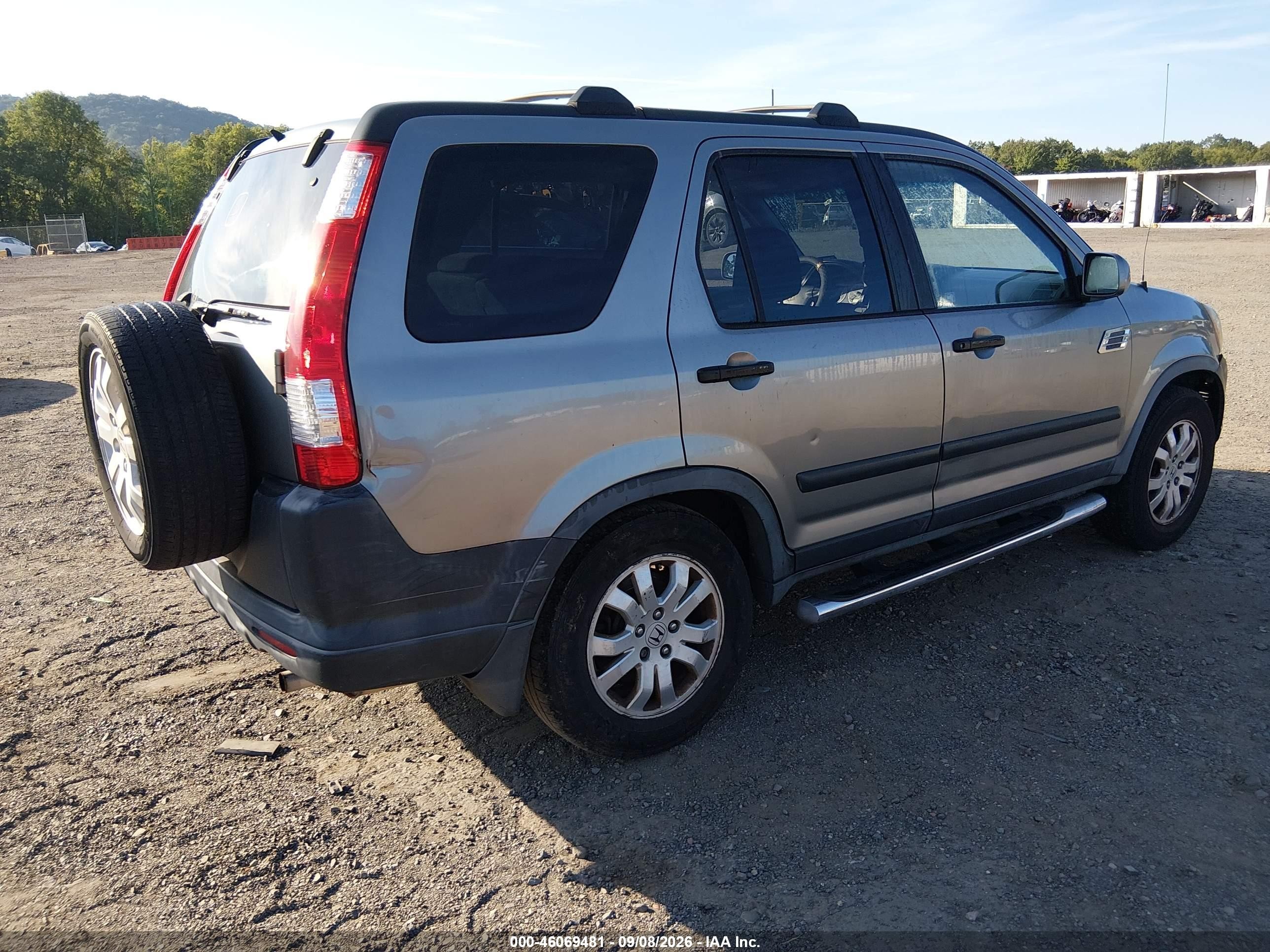 2006 Honda Cr-v Ex Gray vin: JHLRD788X6C034665