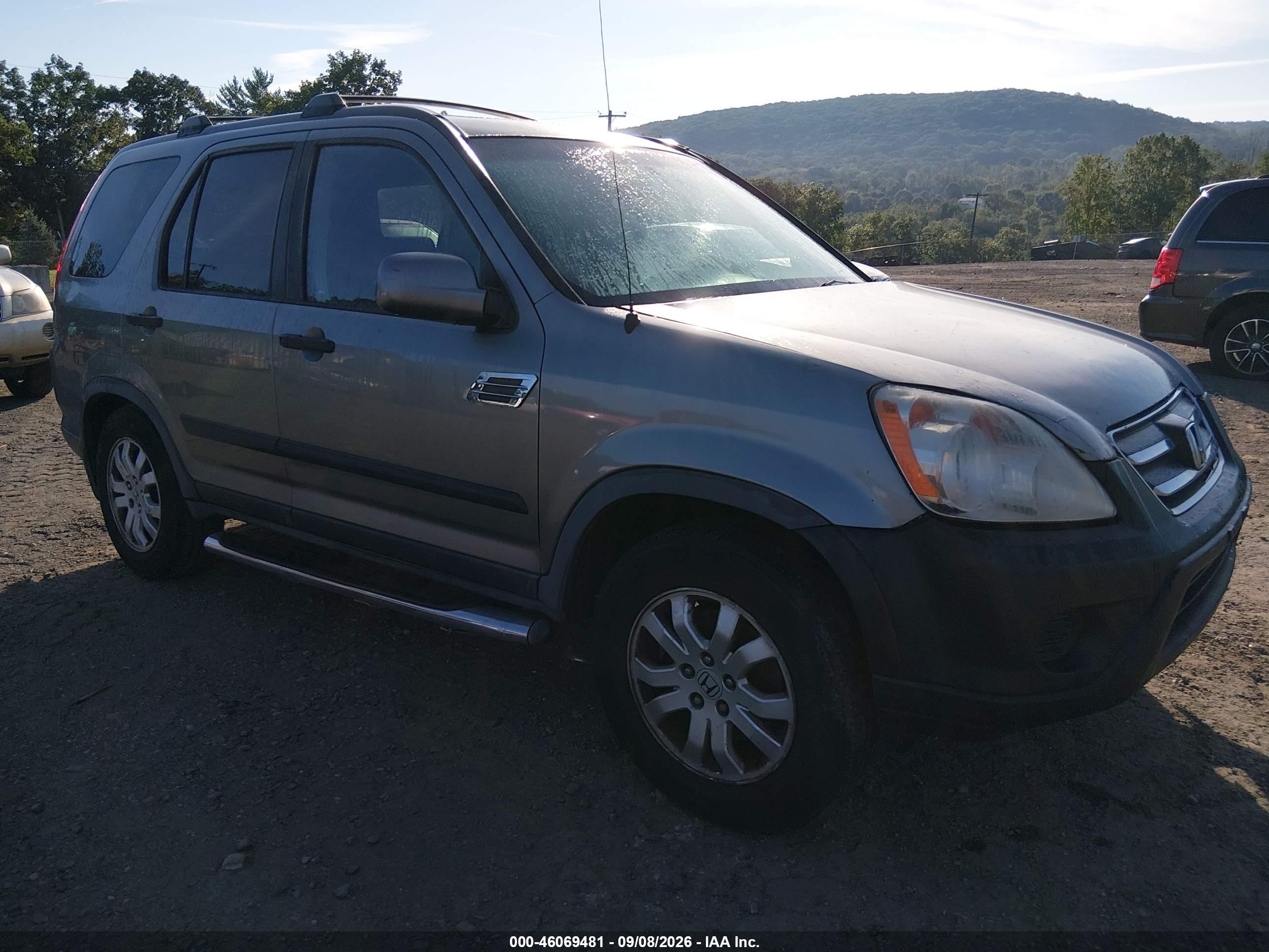 2006 Honda Cr-v Ex Gray vin: JHLRD788X6C034665