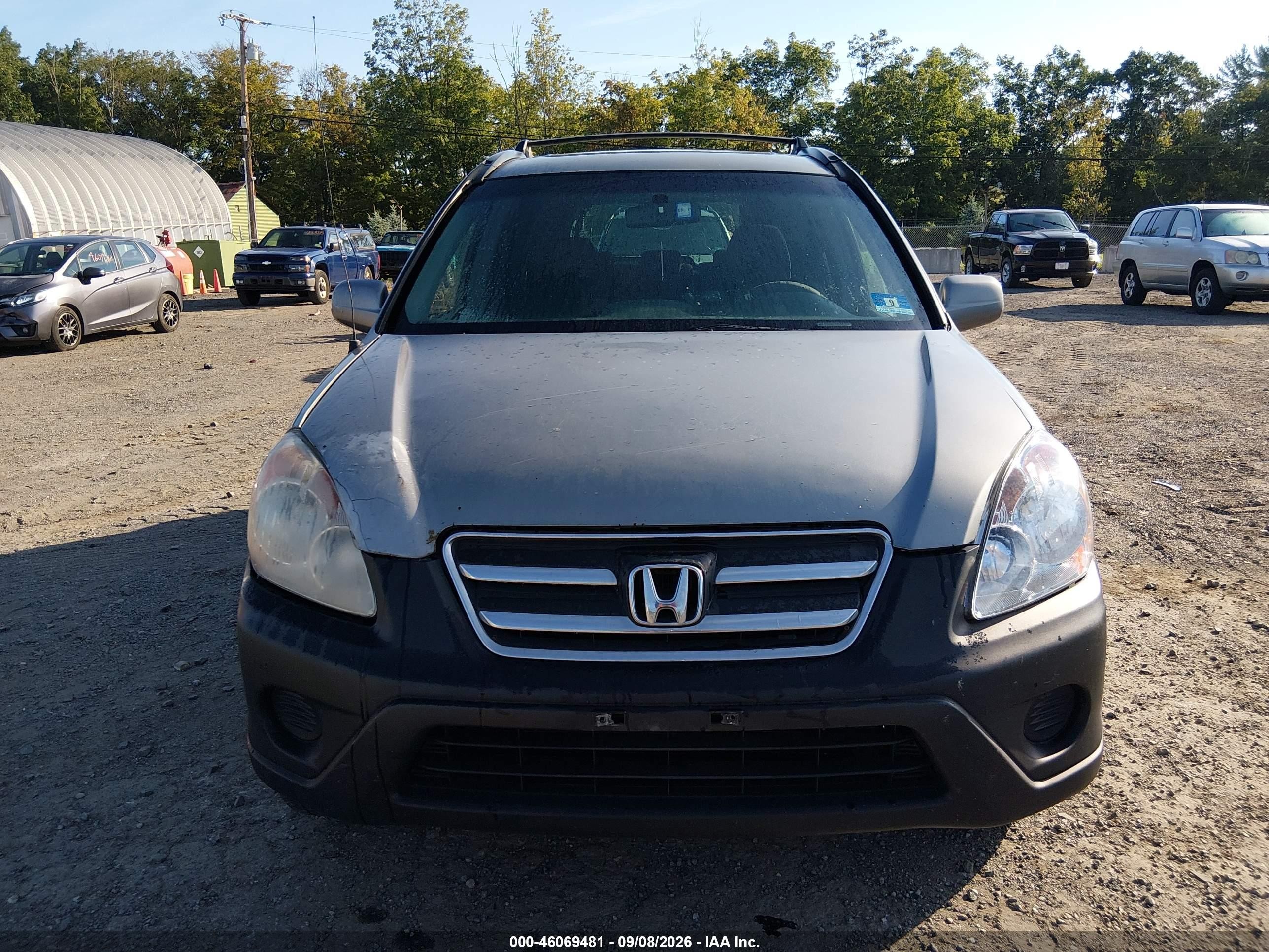 2006 Honda Cr-v Ex Gray vin: JHLRD788X6C034665