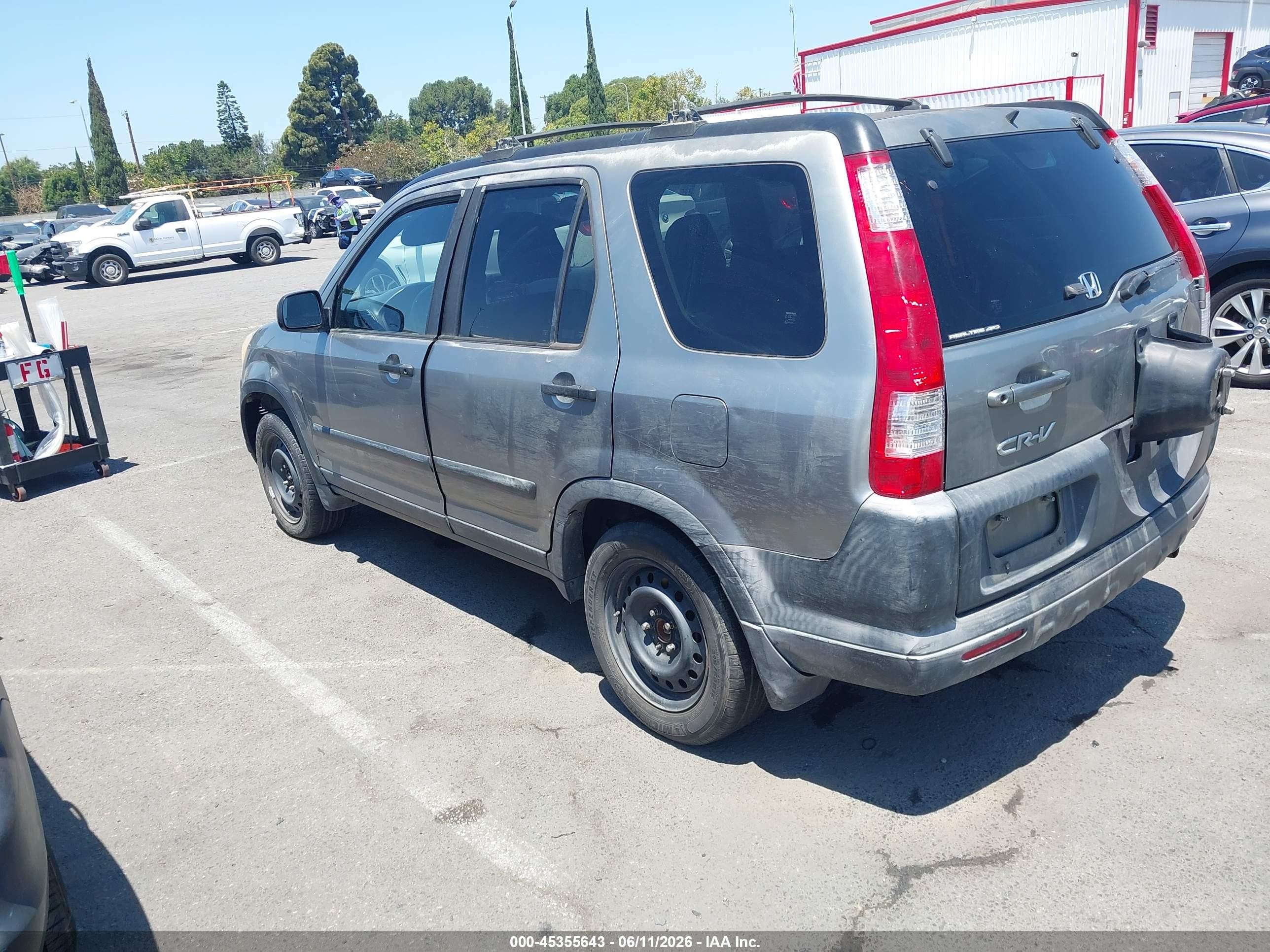 2006 Honda Cr-v Ex Gray vin: JHLRD788X6C045360
