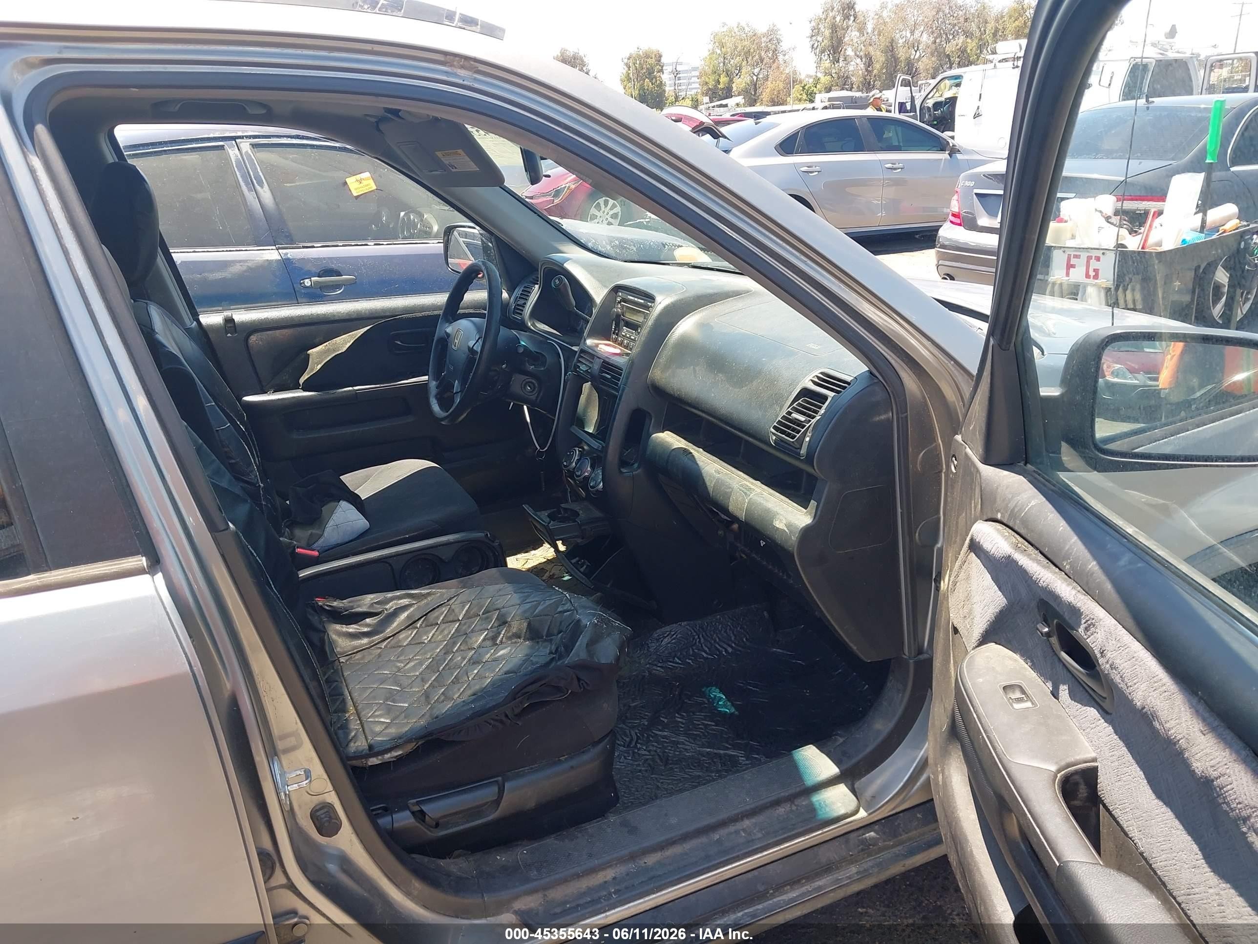 2006 Honda Cr-v Ex Gray vin: JHLRD788X6C045360