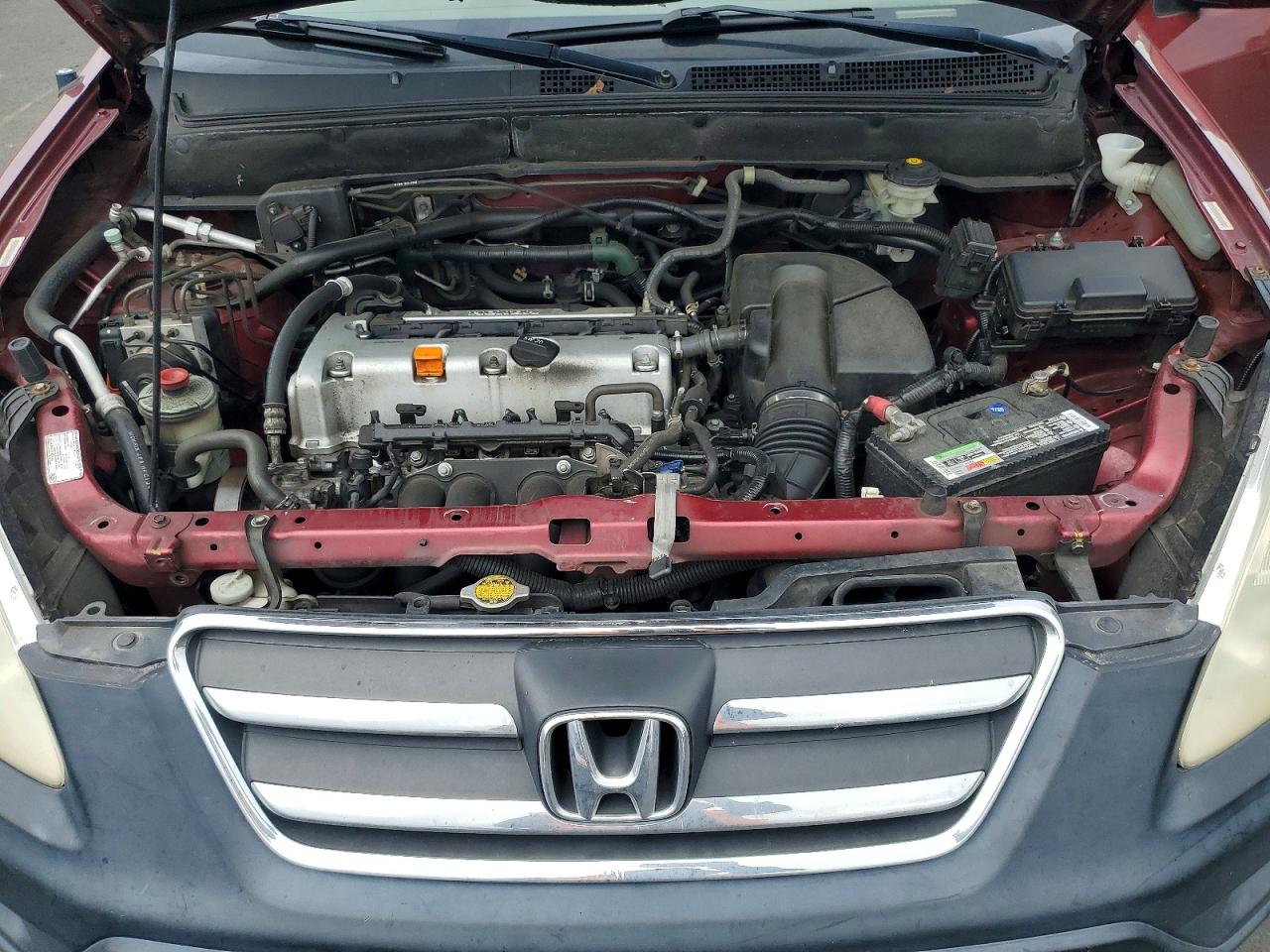 2006 Honda Cr-v Ex Red vin: JHLRD788X6C063583