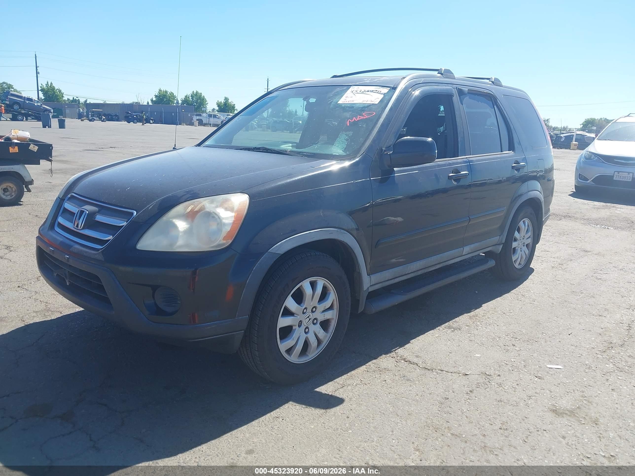 2005 Honda Cr-v Se Черный vin: JHLRD78905C024458