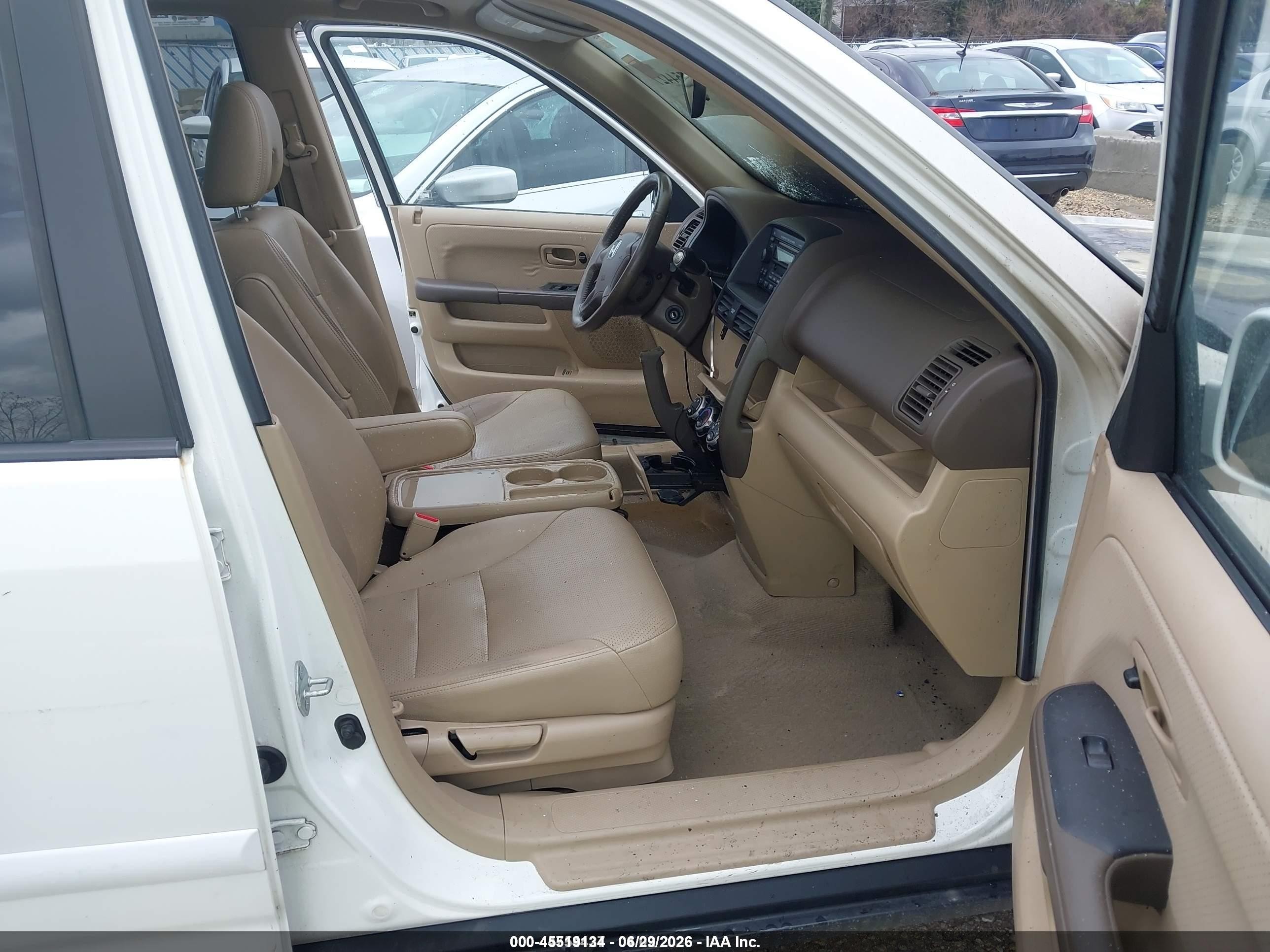 2006 Honda Cr-v Se White vin: JHLRD78926C048441