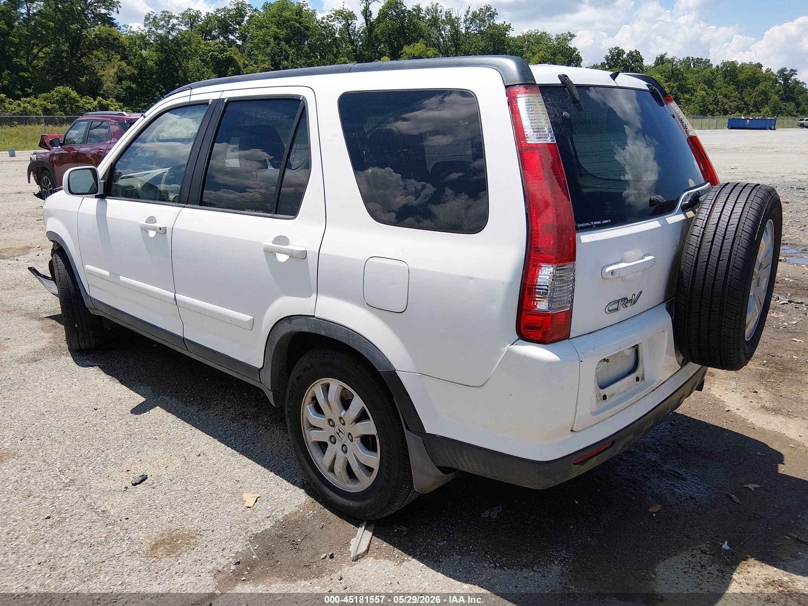 2006 Honda Cr-v Se Белый vin: JHLRD78926C050433