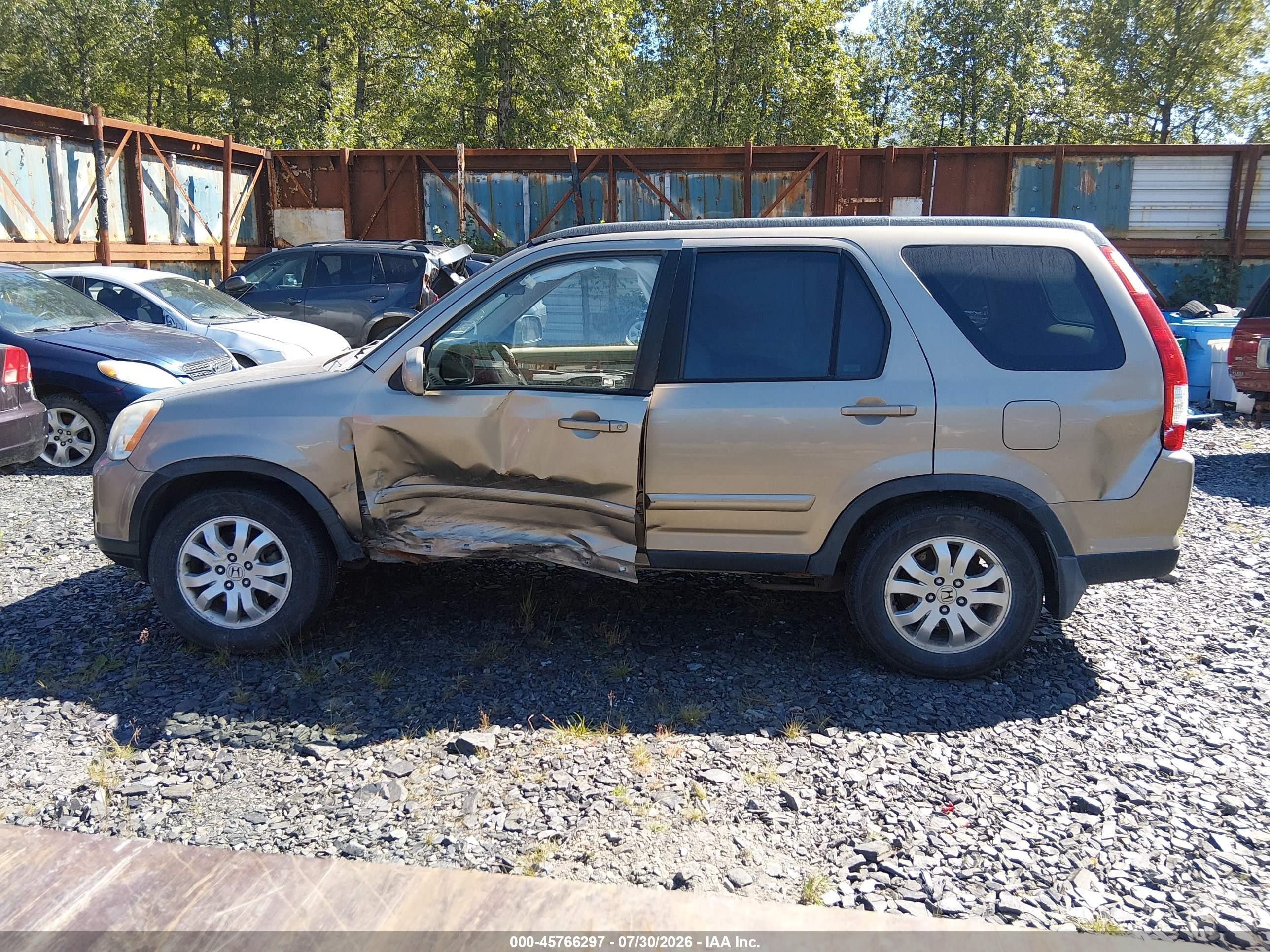 2005 Honda Cr-v Se Gold vin: JHLRD78935C048964