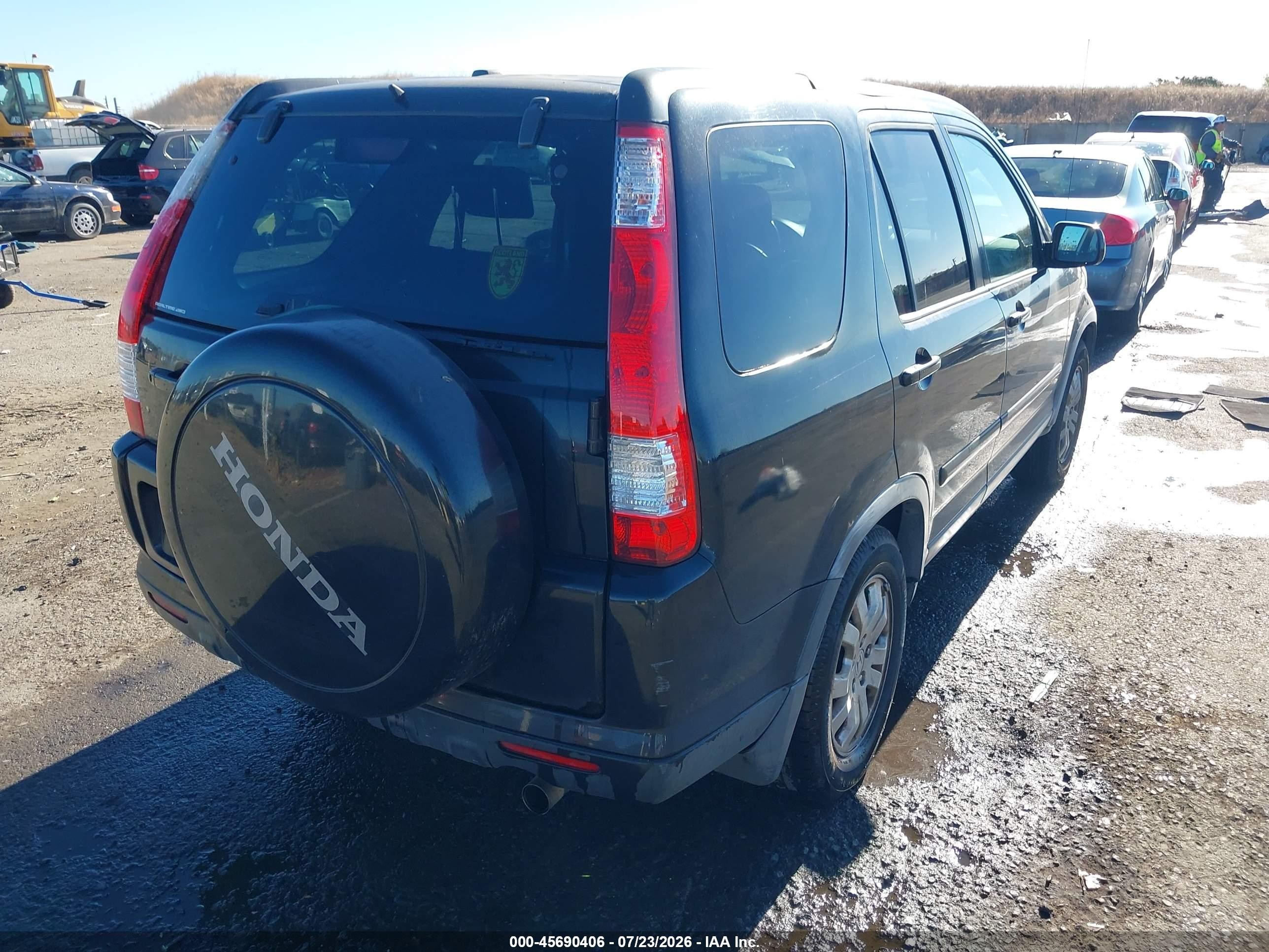 2006 Honda Cr-v Se Black vin: JHLRD78936C012760
