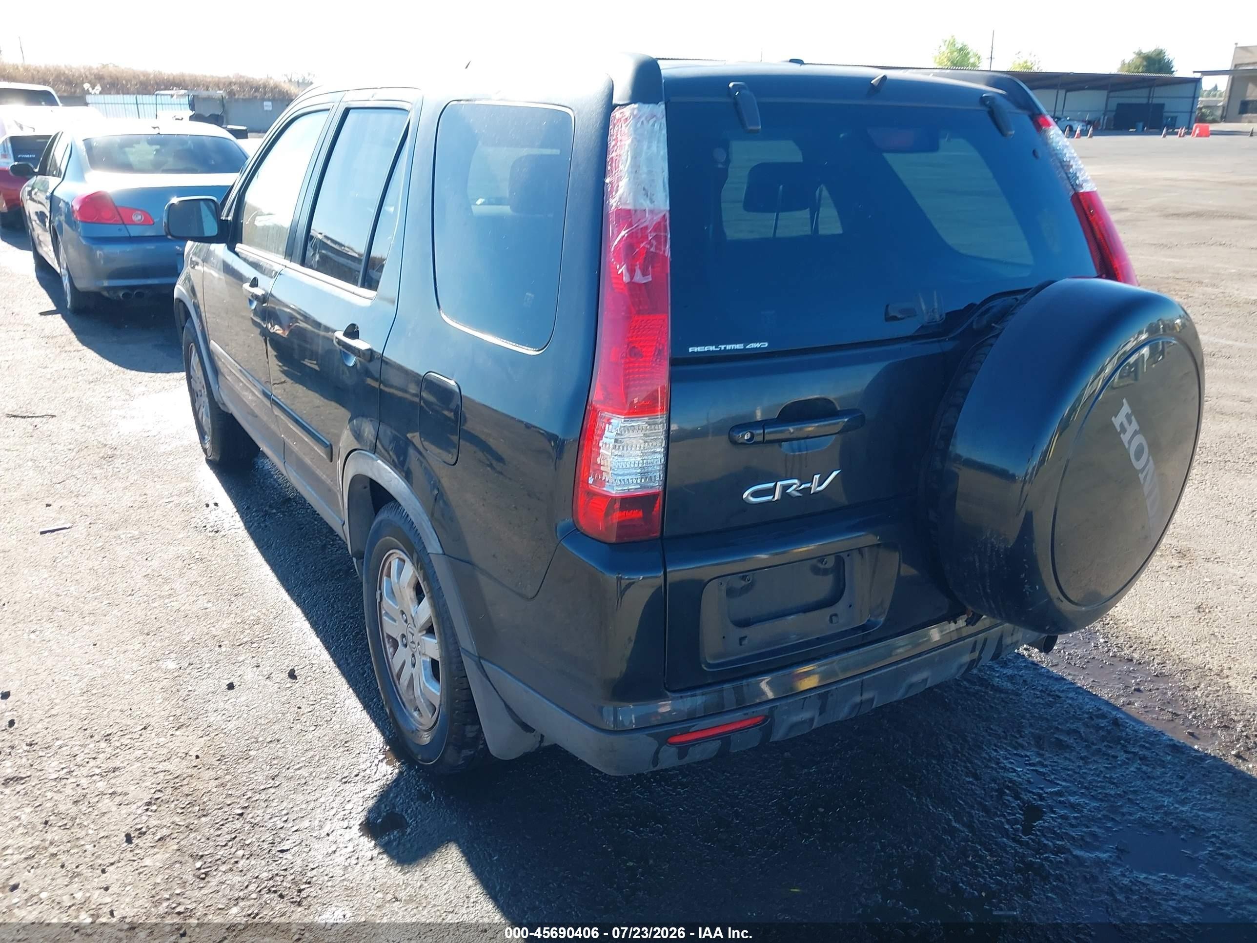 2006 Honda Cr-v Se Black vin: JHLRD78936C012760