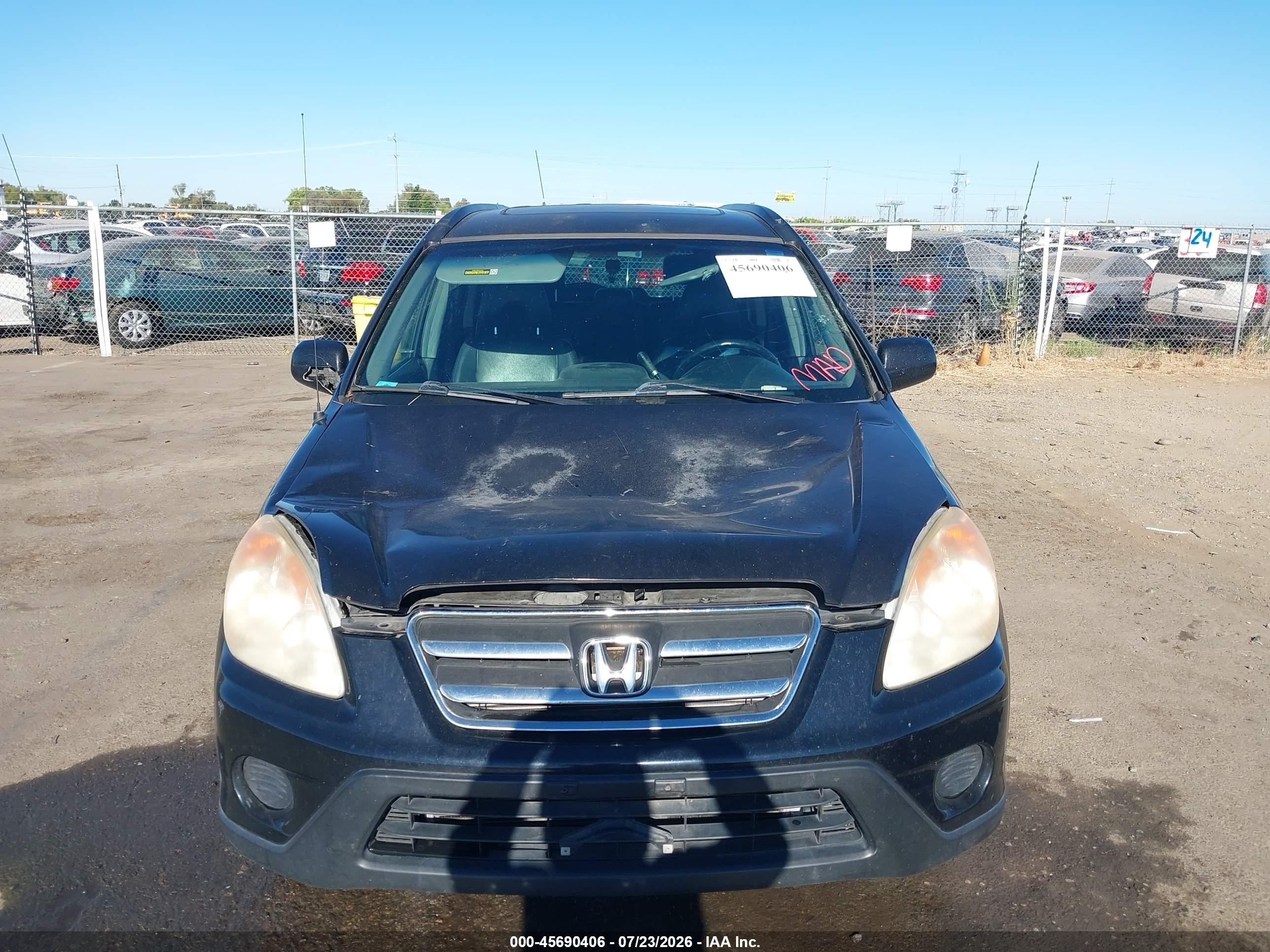 2006 Honda Cr-v Se Black vin: JHLRD78936C012760