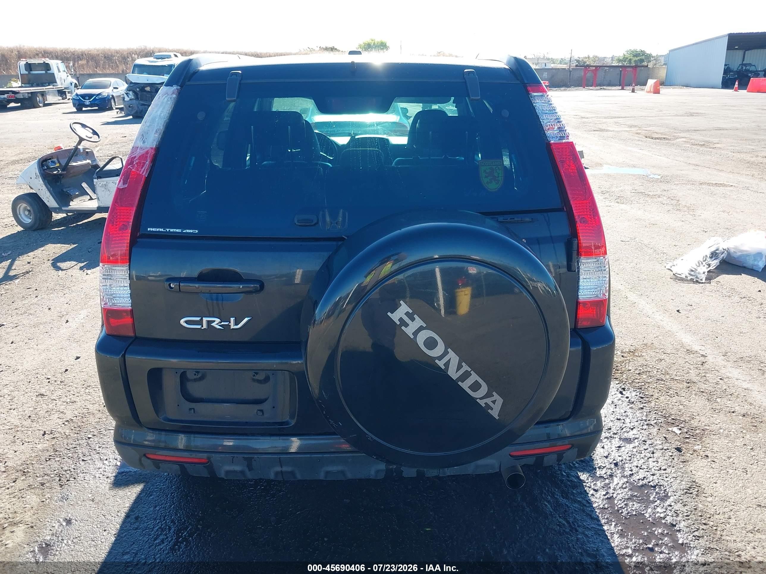 2006 Honda Cr-v Se Black vin: JHLRD78936C012760