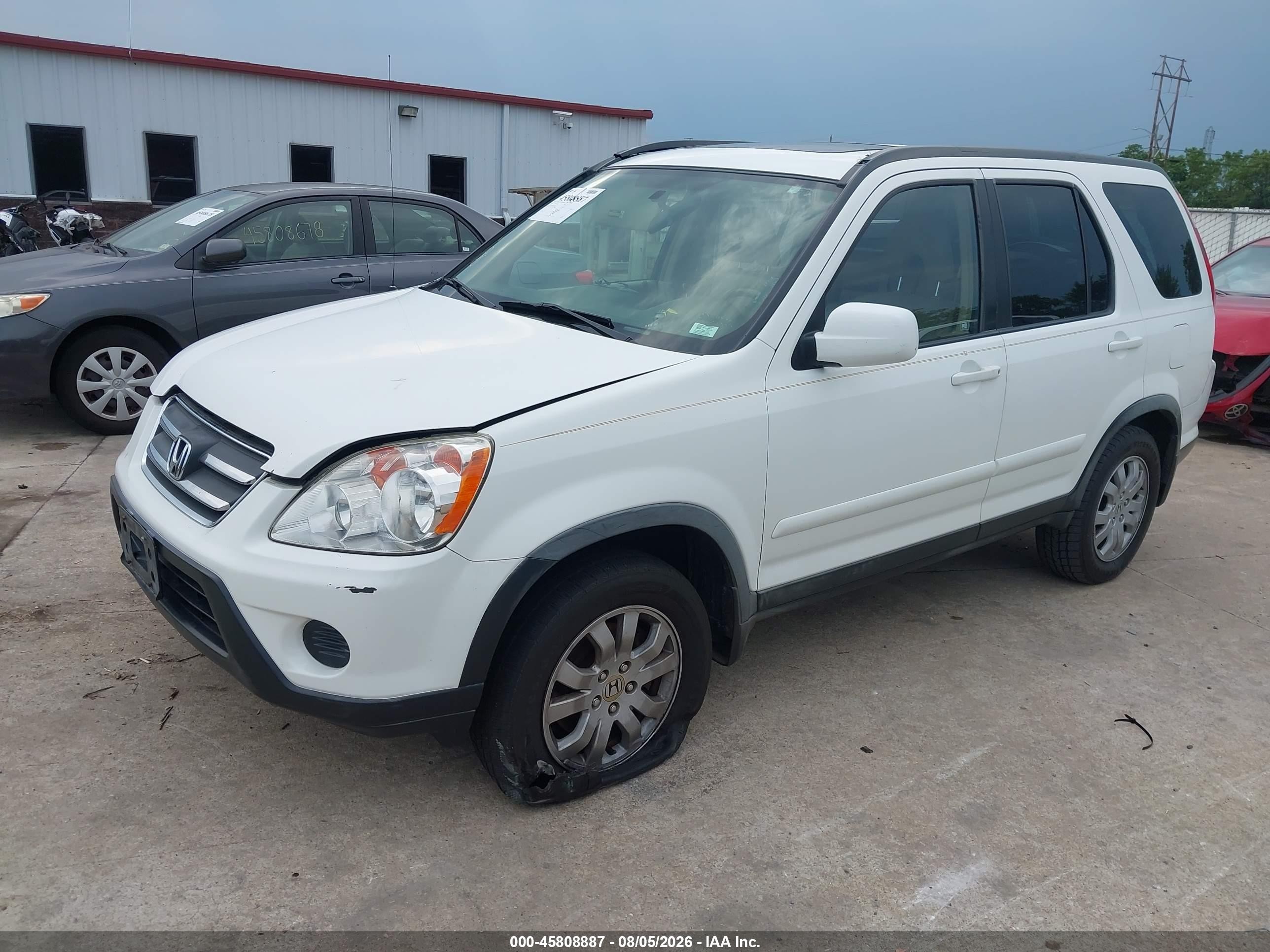 2006 Honda Cr-v Se White vin: JHLRD78936C045516
